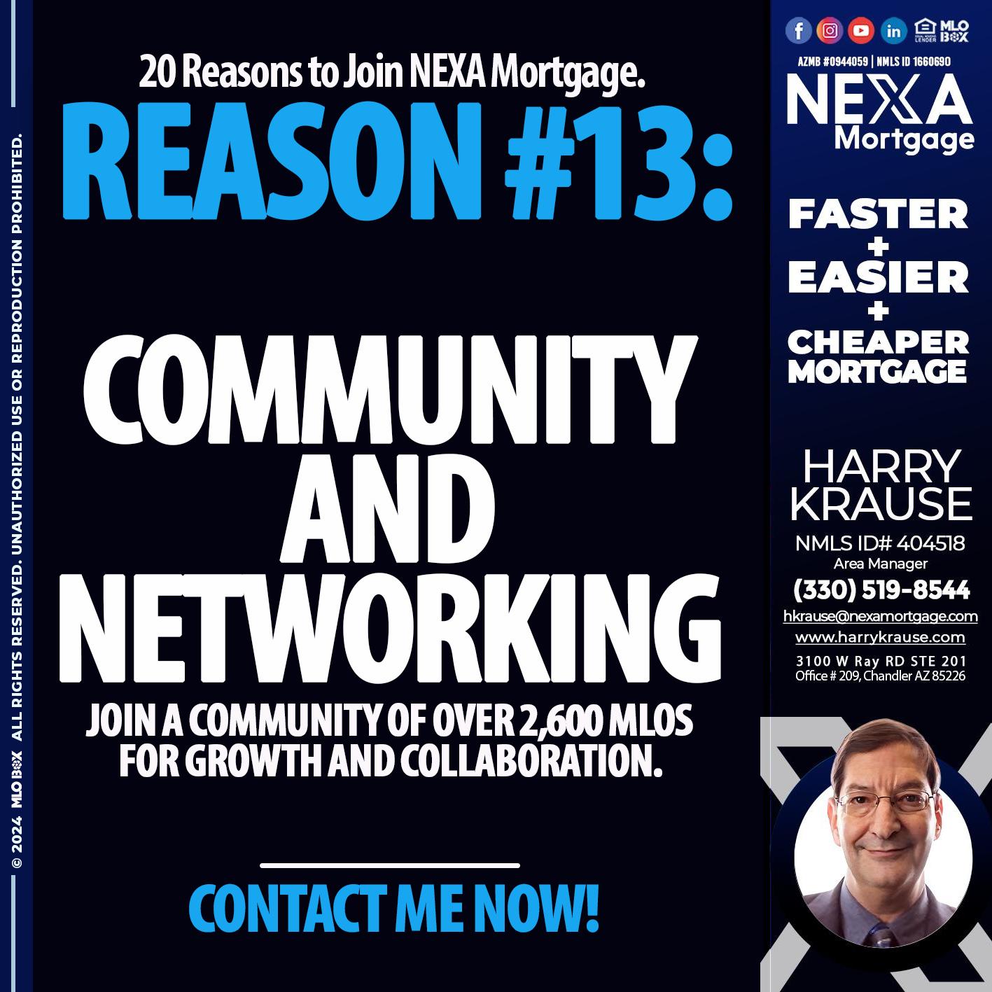 REASON 13 - Harry Krause -Area Manager
