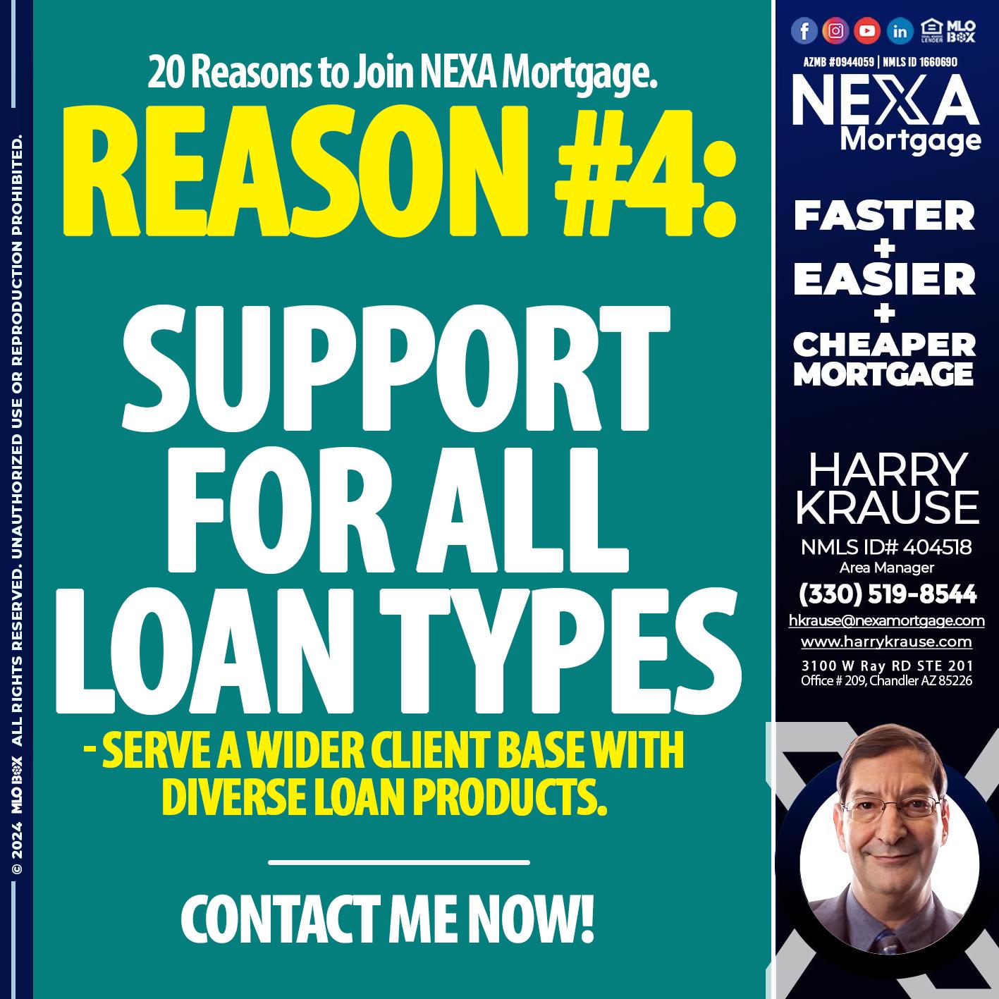 REASON 4 - Harry Krause -Area Manager