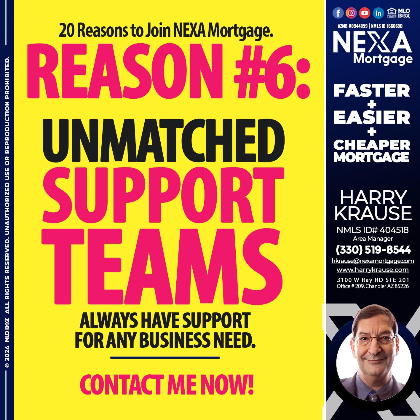 REASON 6 - Harry Krause -Area Manager