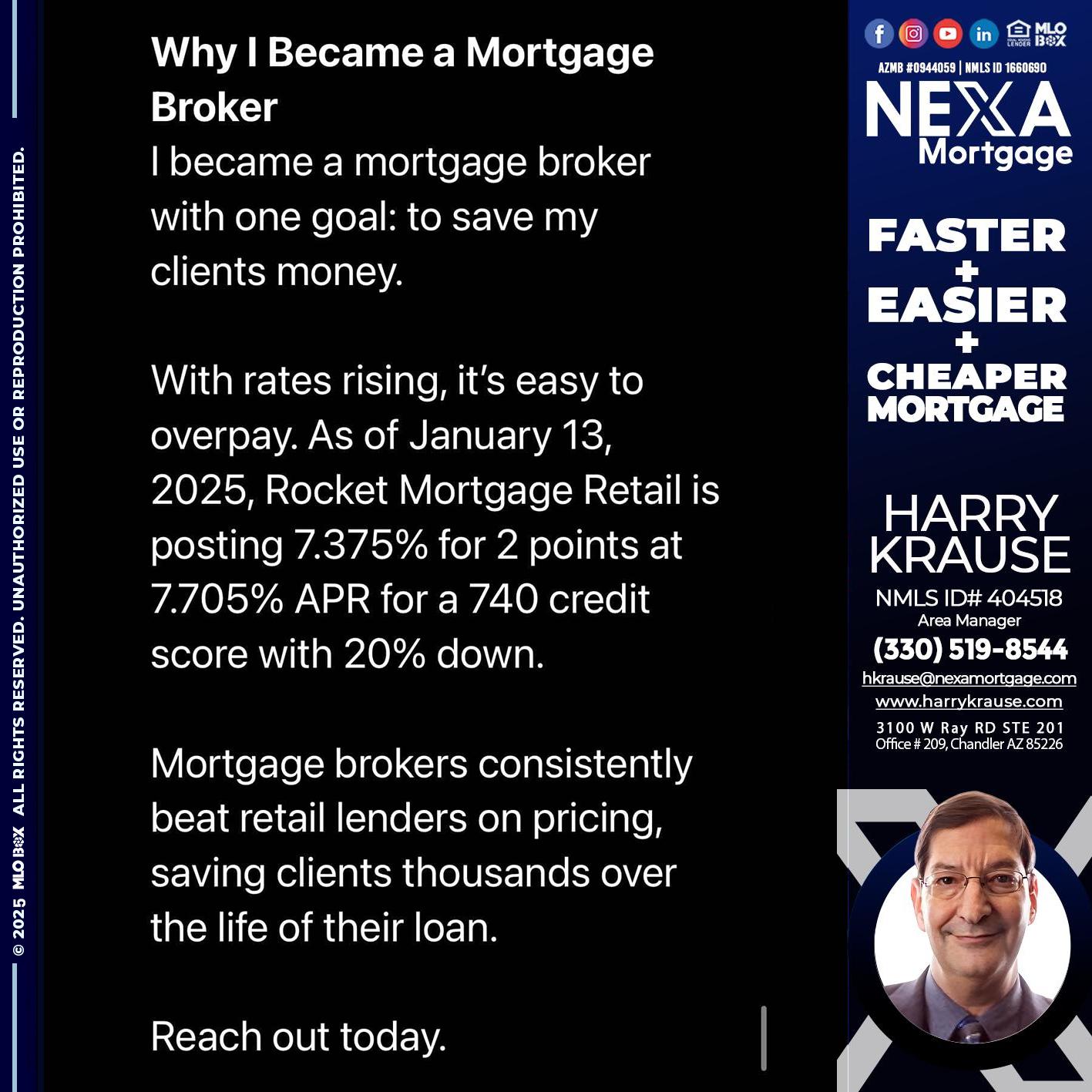why i become - Harry Krause -Area Manager