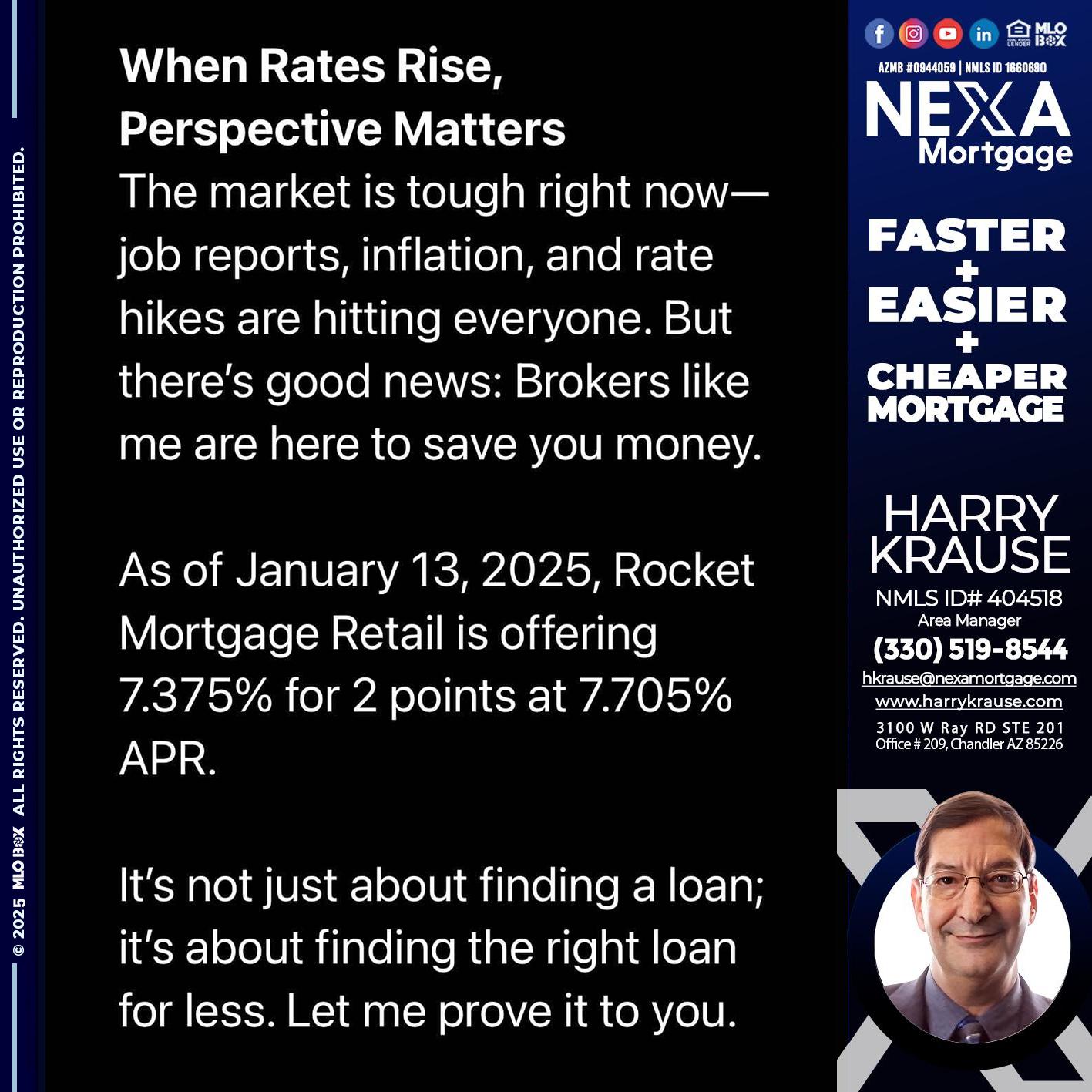 WHEN RATES RISE - Harry Krause -Area Manager