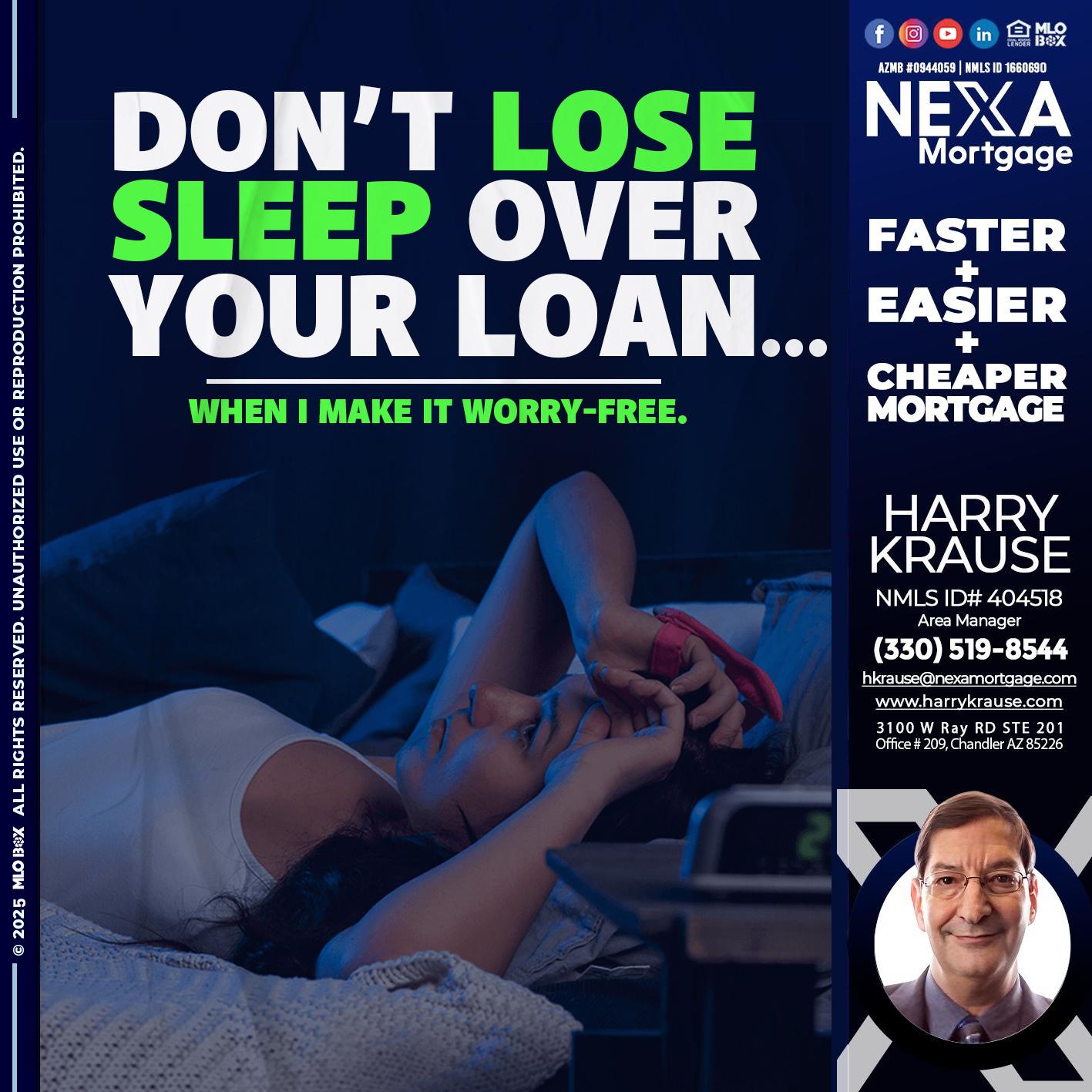DONT LOSE - Harry Krause -Area Manager
