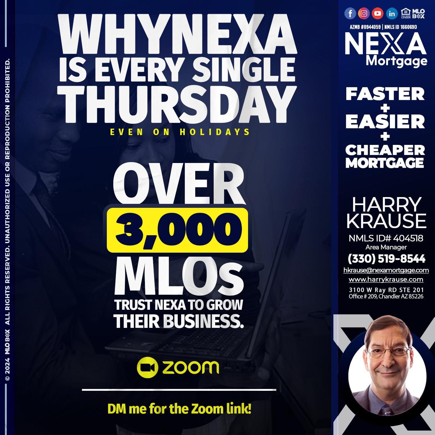 why NEXA - Harry Krause -Area Manager