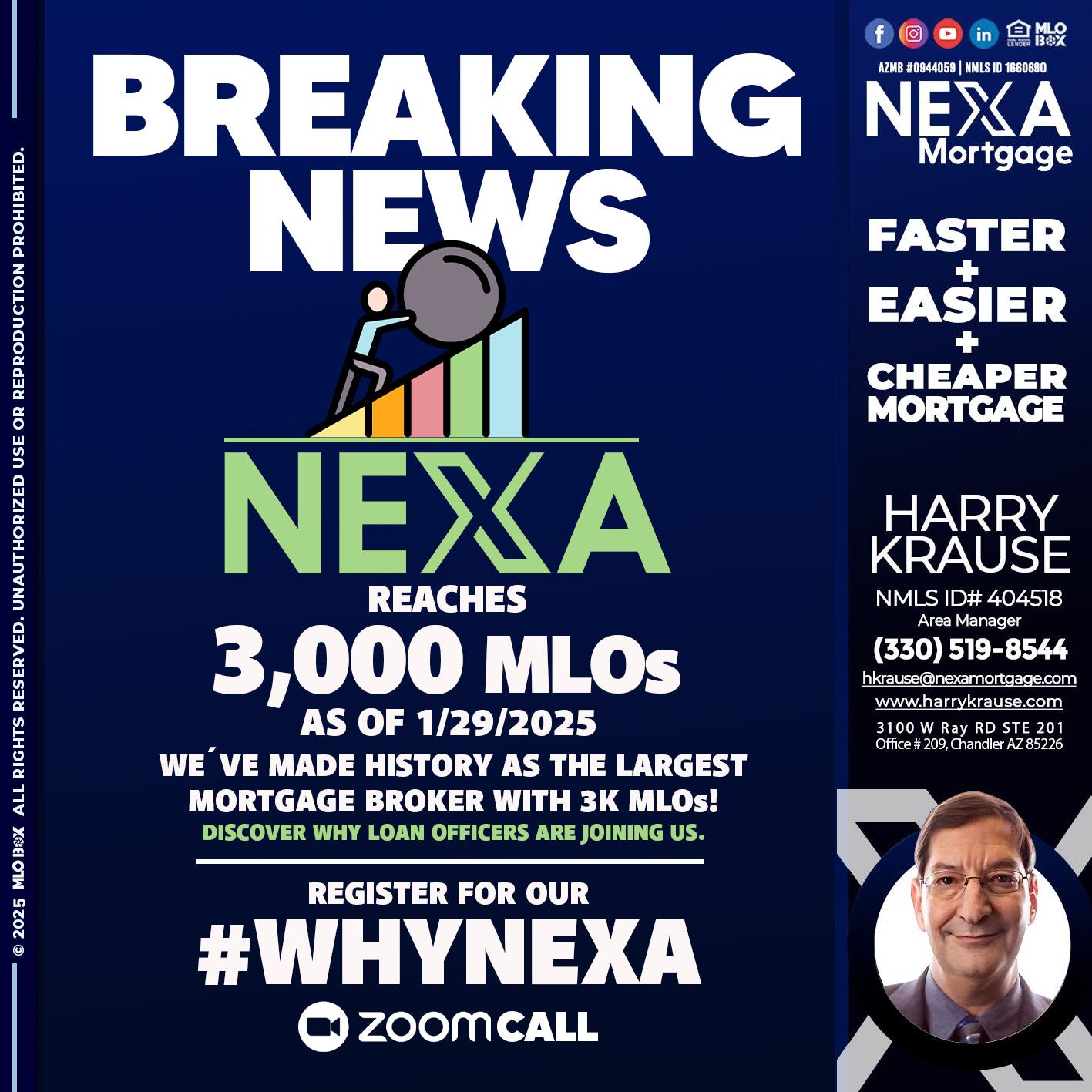 BREAKING NEWS - Harry Krause -Area Manager