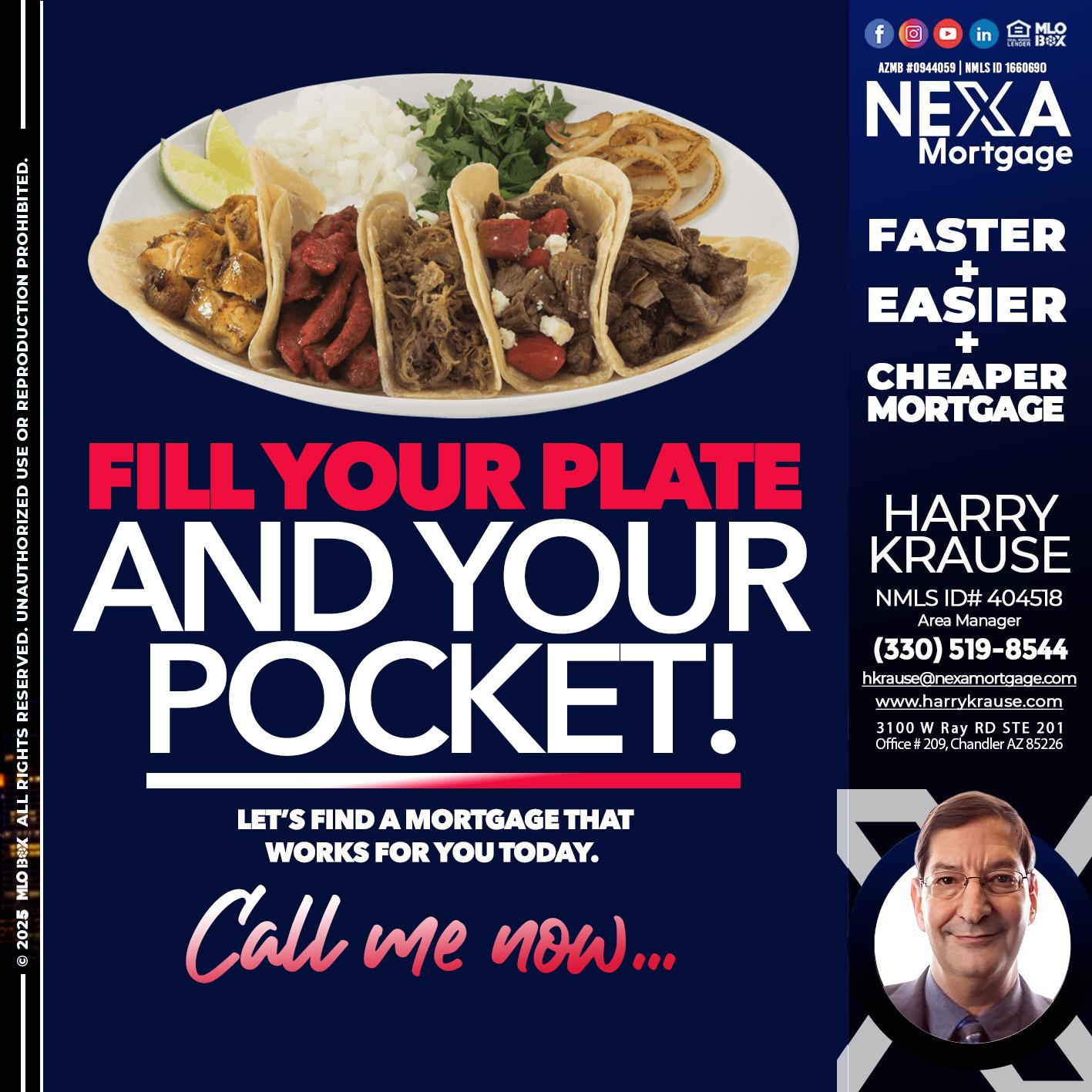 FILL YOUR PLATE - Harry Krause -Area Manager