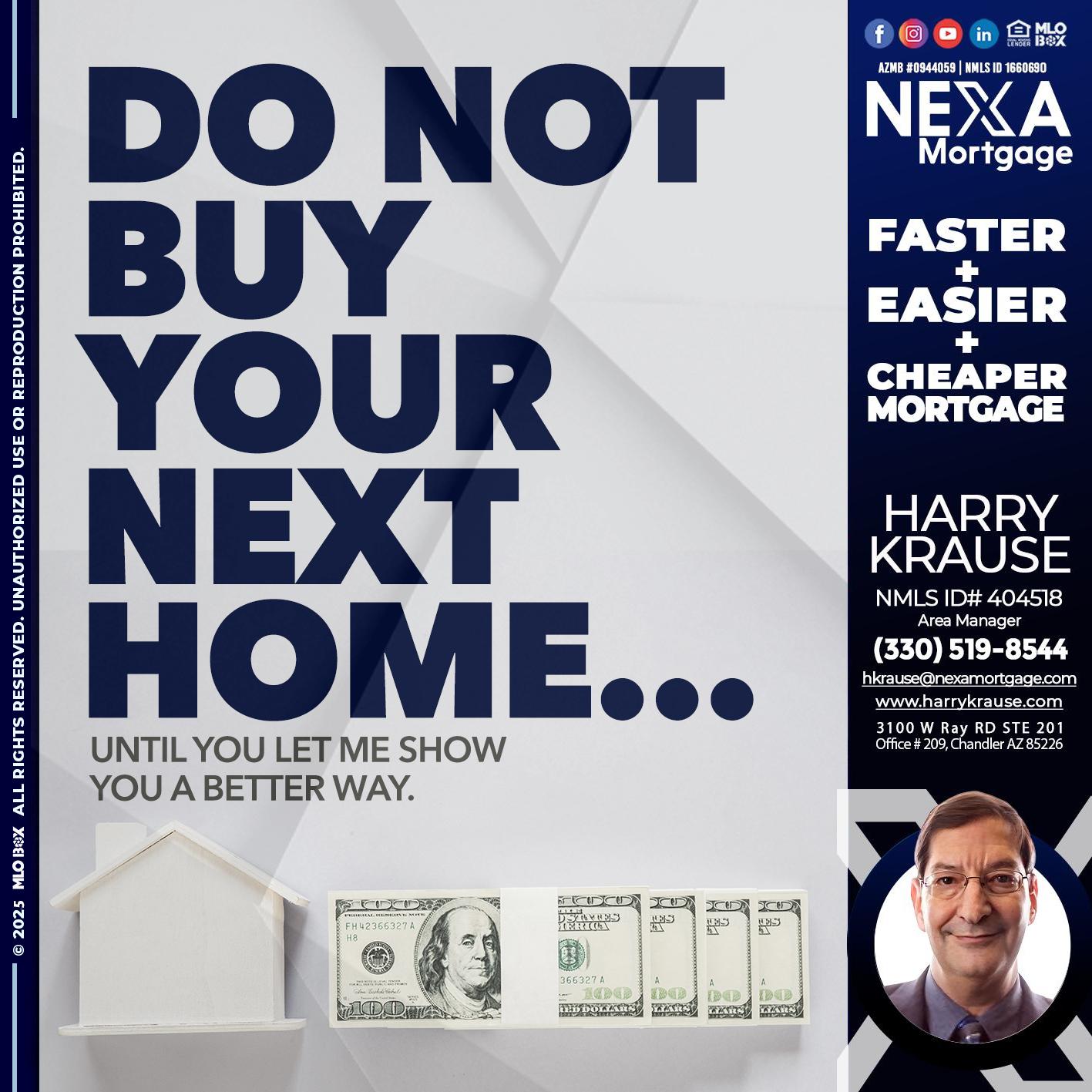 DO NOT BUY - Harry Krause -Area Manager