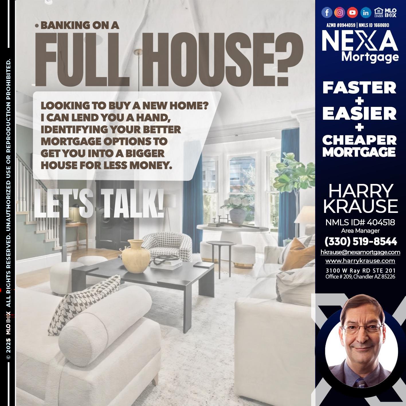 FULL HOUSE - Harry Krause -Area Manager
