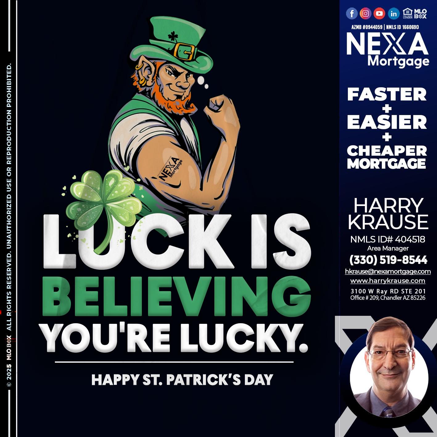 ST. PATRICKS DAY - Harry Krause -Area Manager
