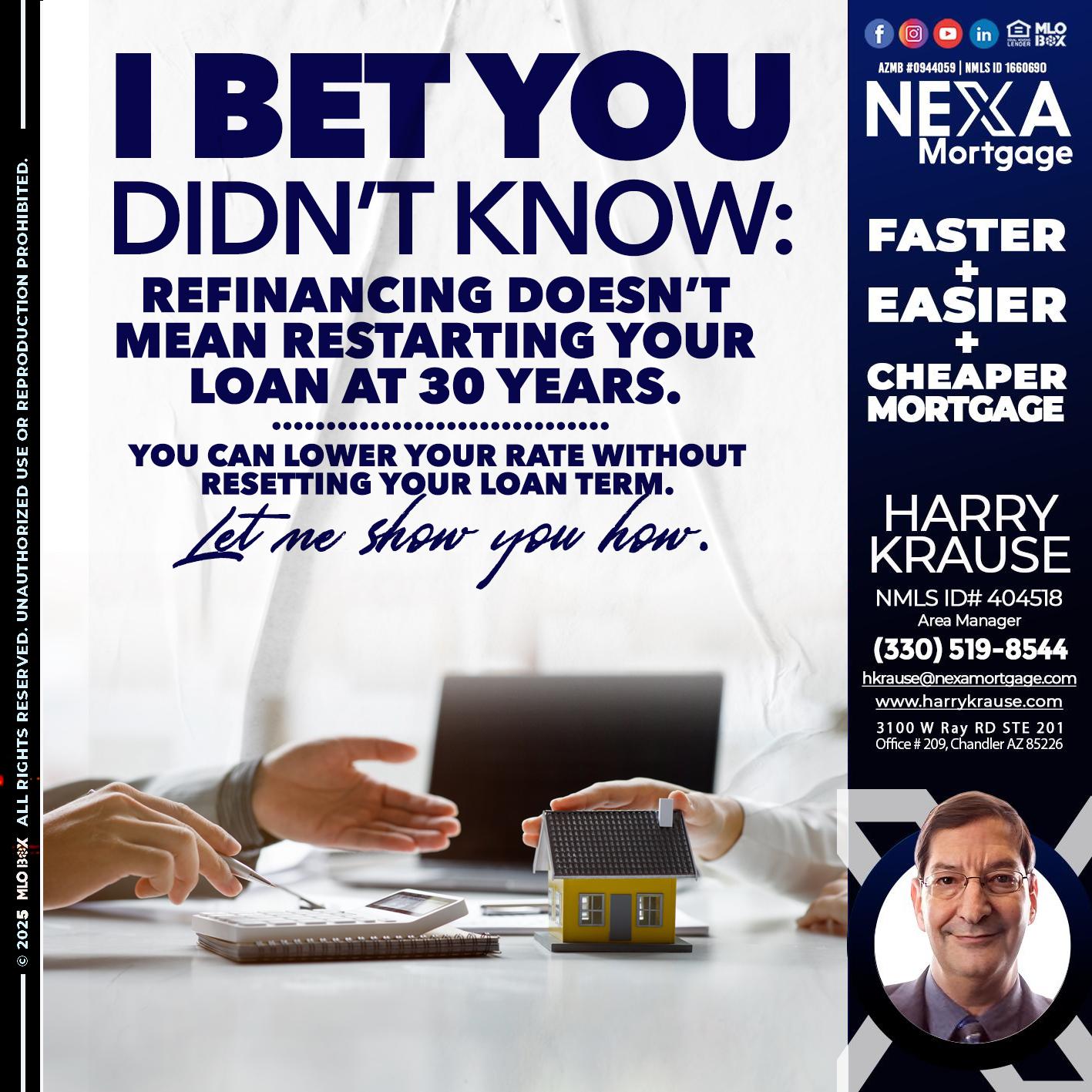 I BET YOU - Harry Krause -Area Manager