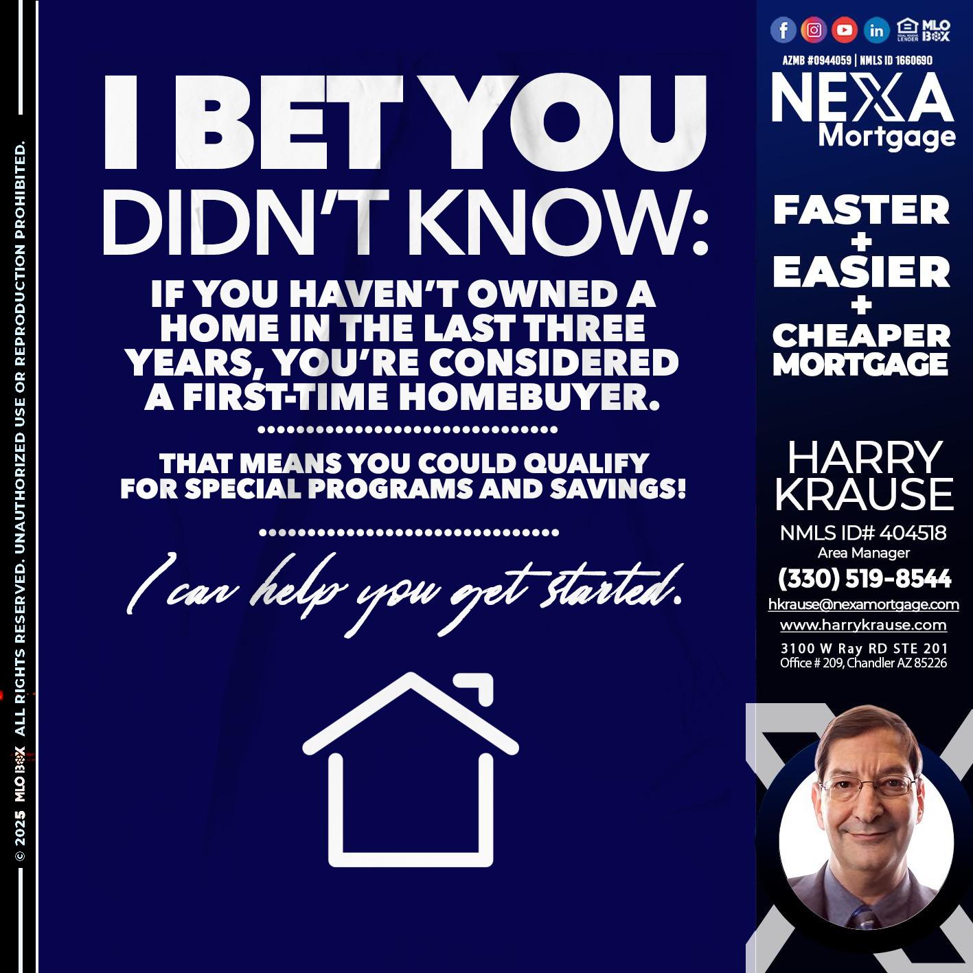 I BET YOU KNOW - Harry Krause -Area Manager