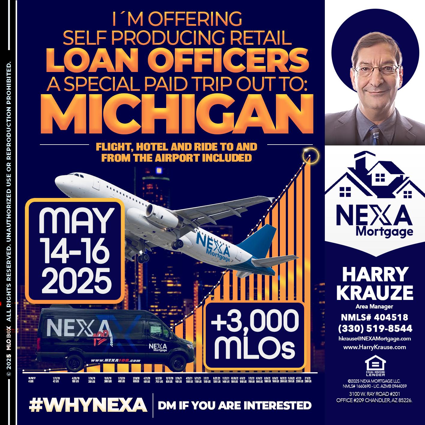 MICHIGAN TRIP - Harry Krause -Area Manager