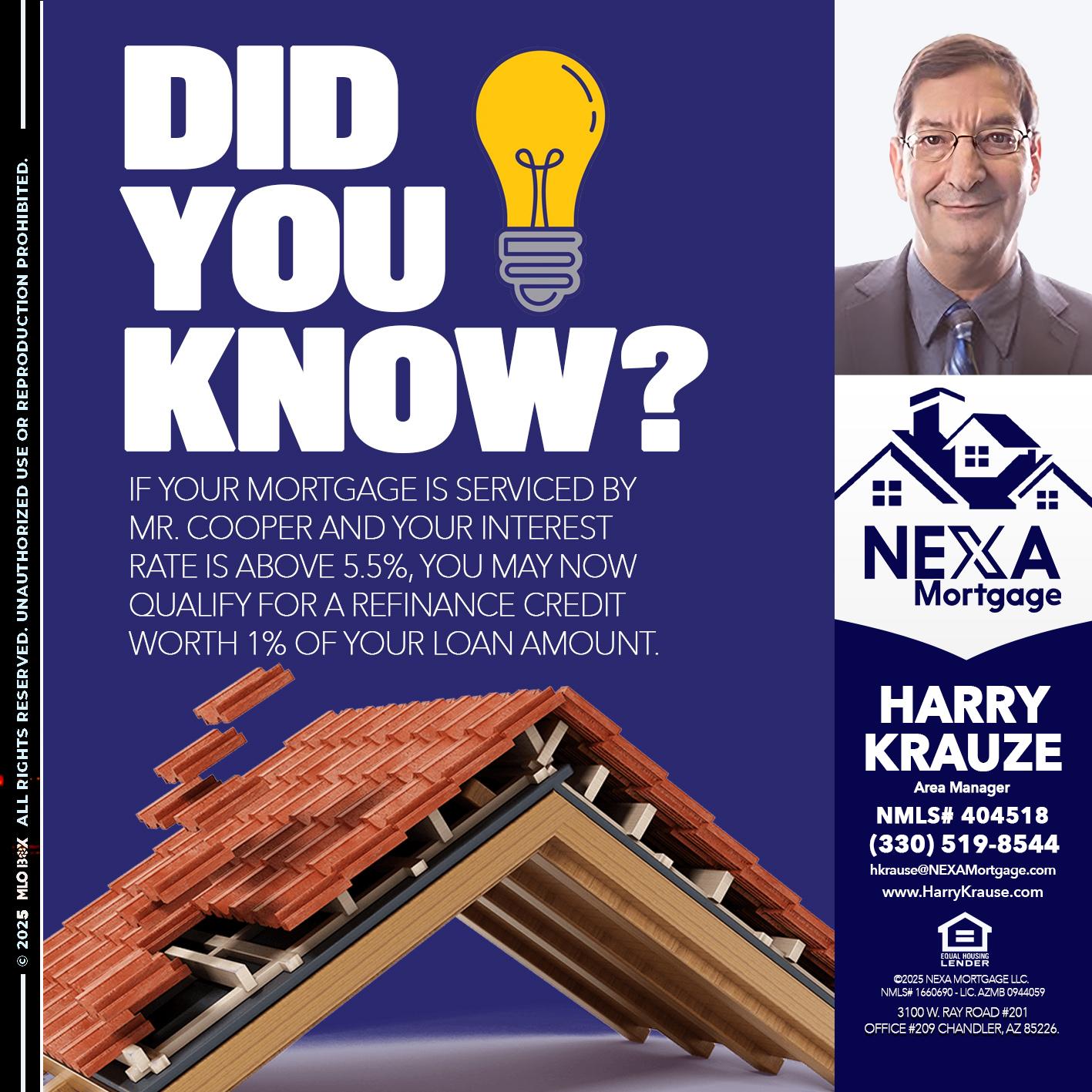 DID YOU KNOW? - Harry Krause -Area Manager