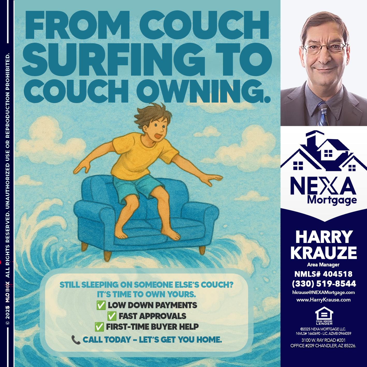 FROM COACH SURFING - Harry Krause -Area Manager