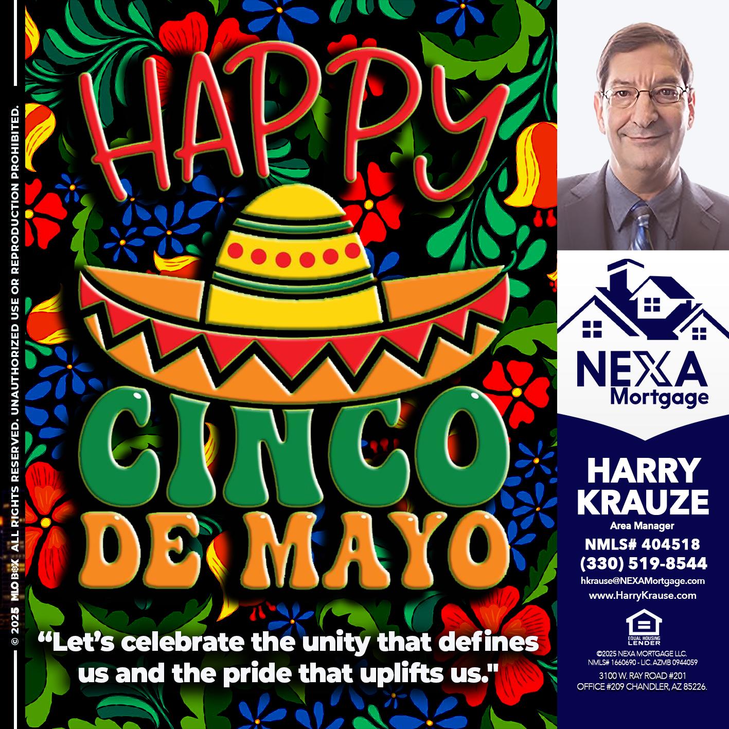 Happy 5 de Mayo - Harry Krause -Area Manager