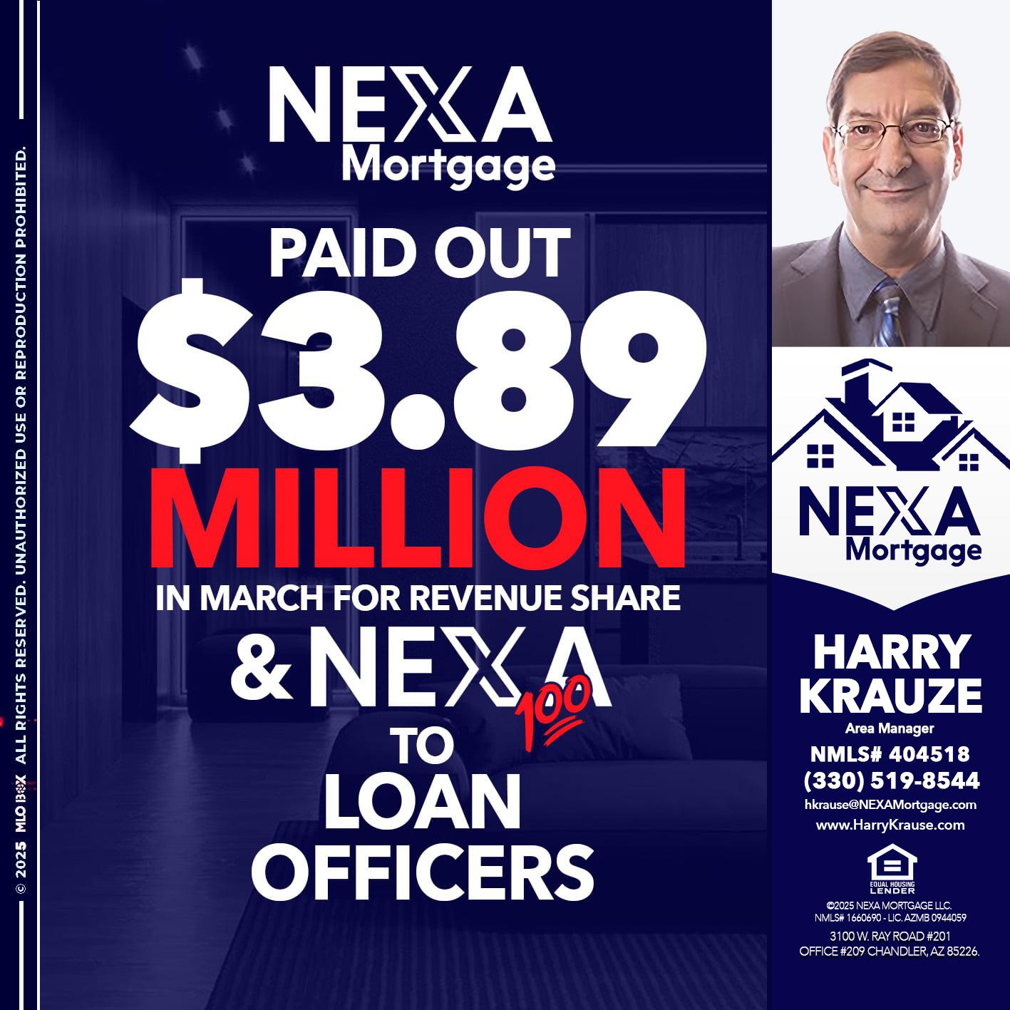 NEXA PAID OUT - Harry Krause -Area Manager