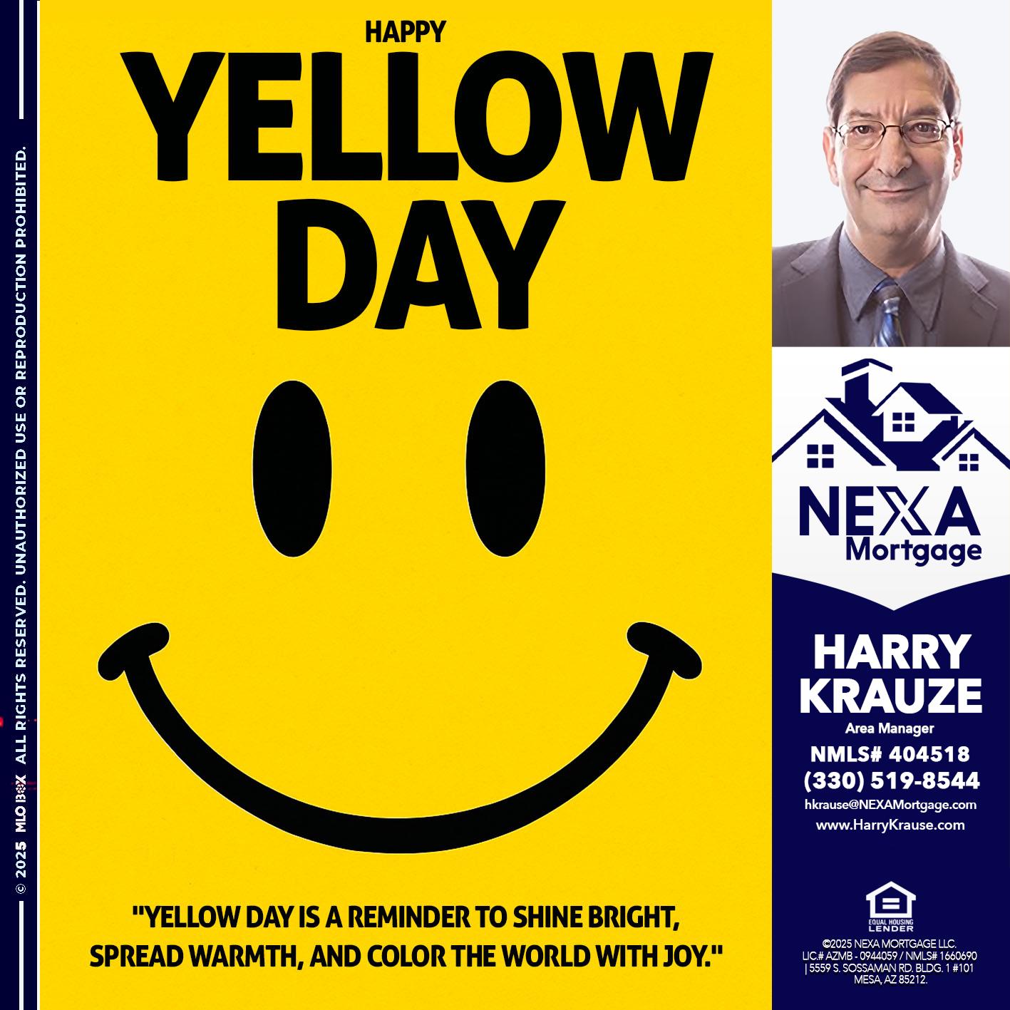 YELLOW DAY - Harry Krause -Area Manager