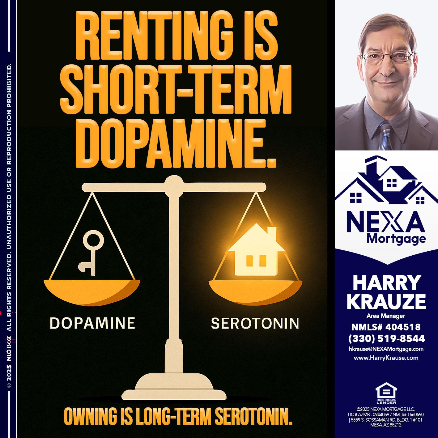 RENTING IS SHORT TERM - Harry Krause -Area Manager