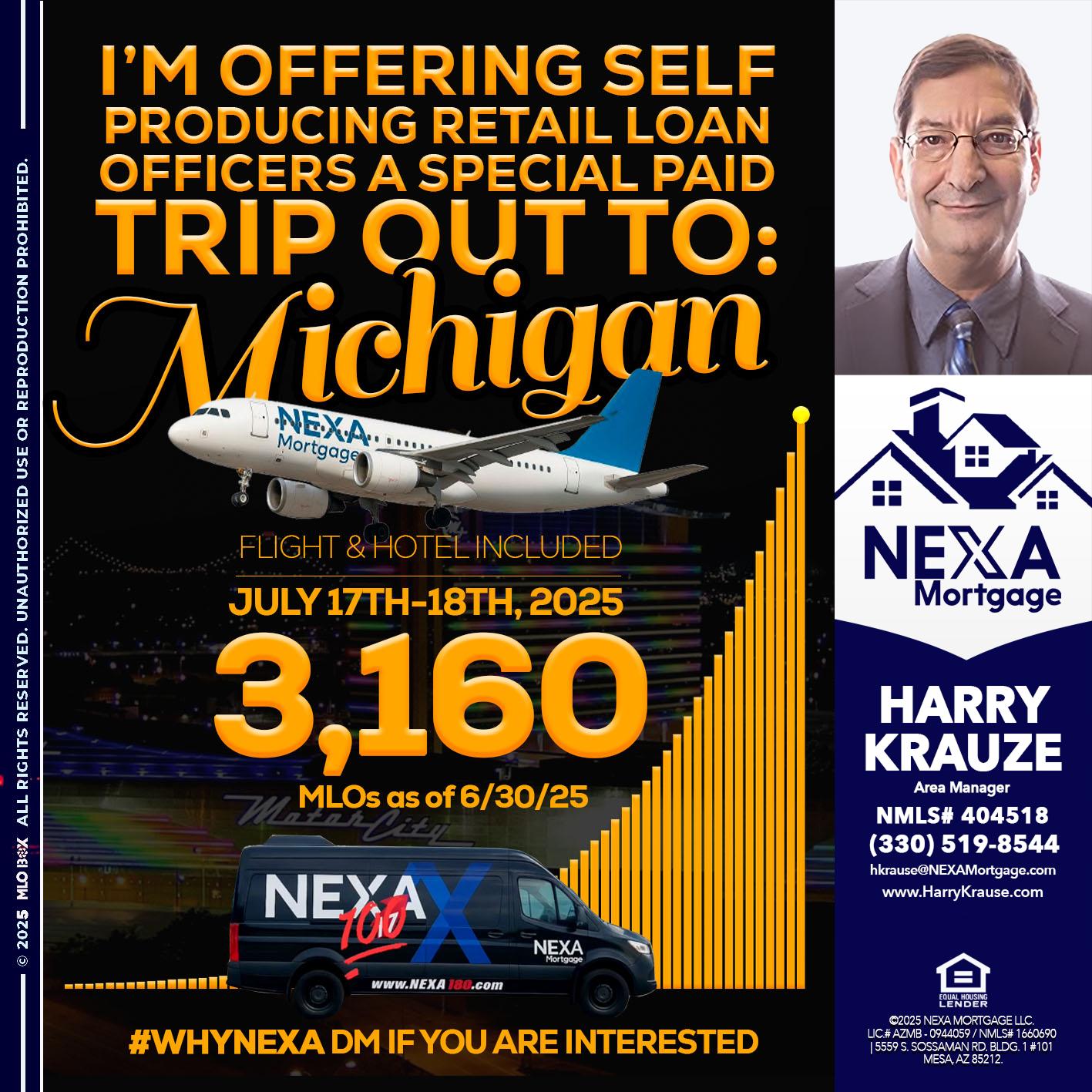 MICHIGAN TRIP - Harry Krause -Area Manager
