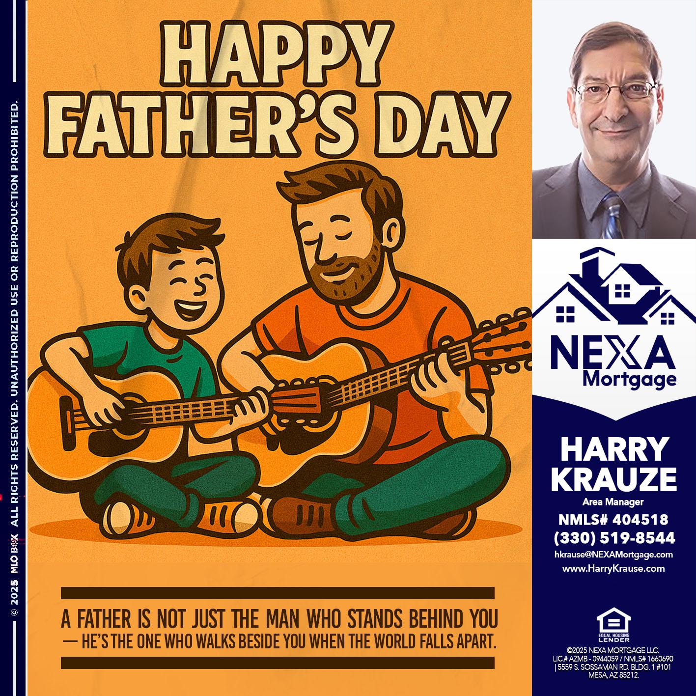 HAPPY FATHERS DAY - Harry Krause -Area Manager