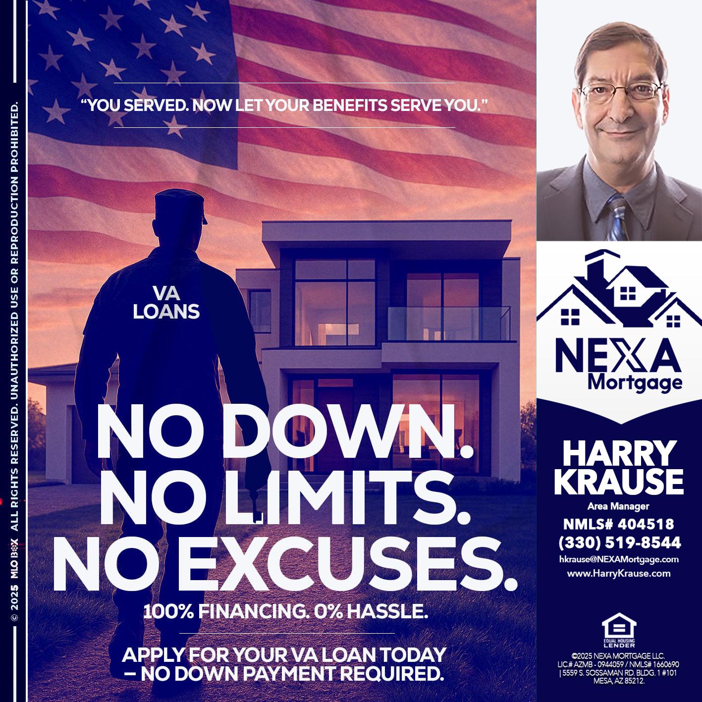 NO DOWN. NO LIMIT. - Harry Krause -Area Manager