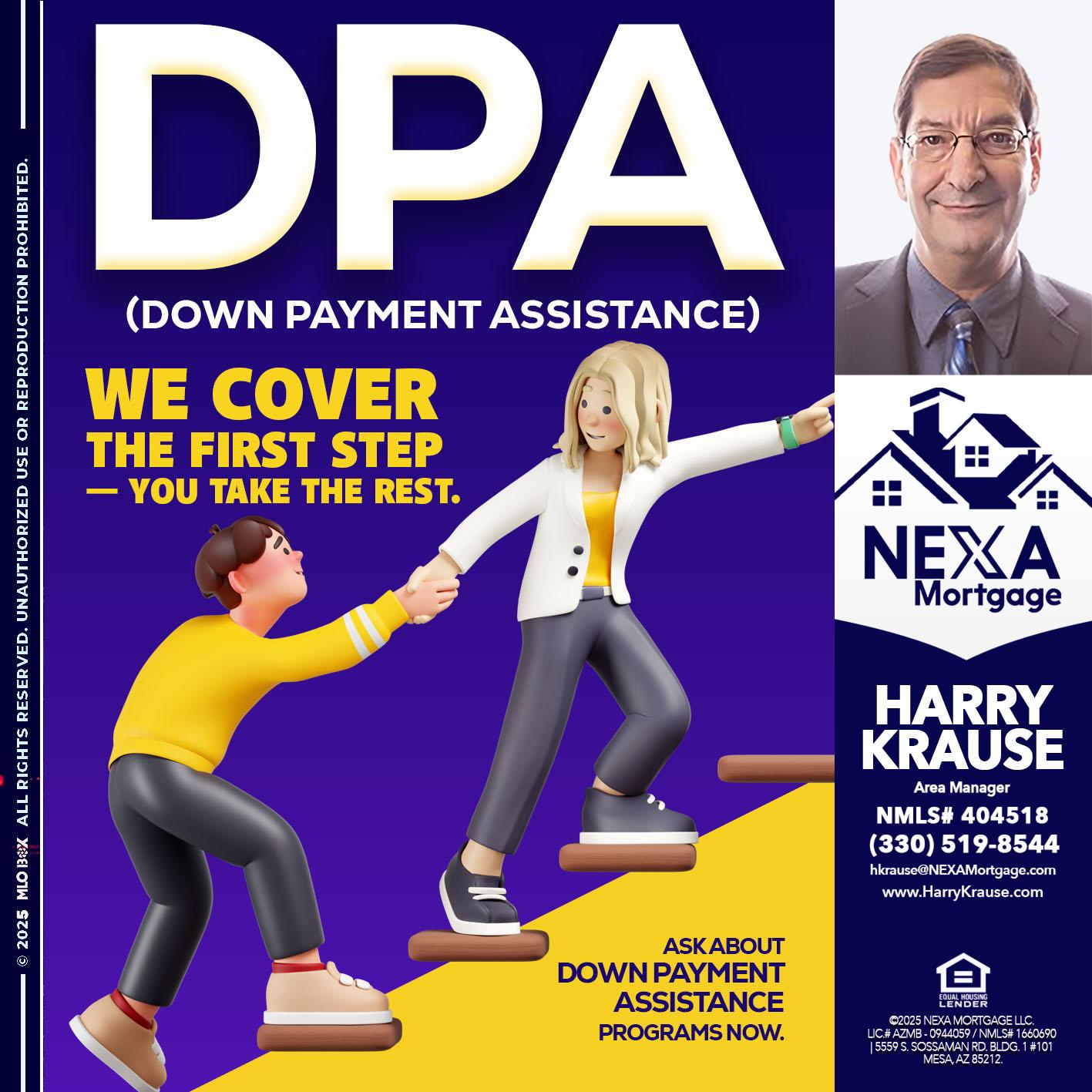 DPA LOANS - Harry Krause -Area Manager