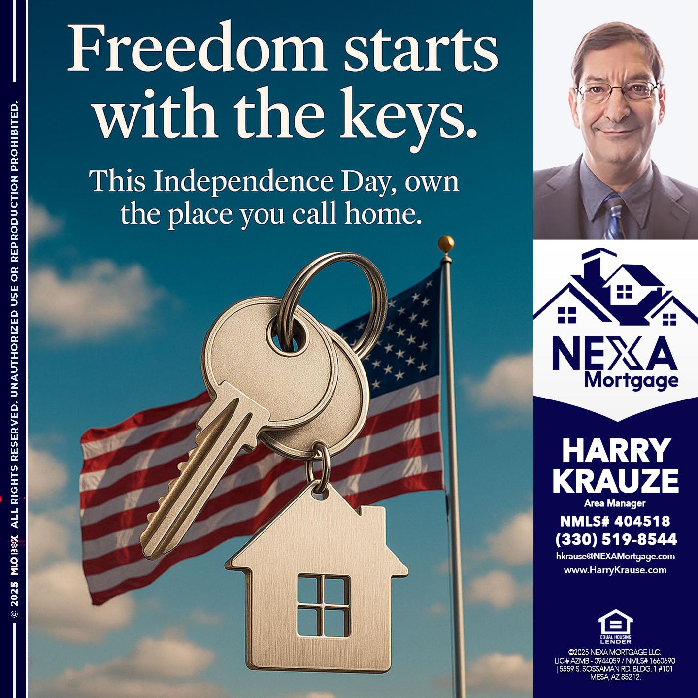 FREEDOM STARTS - Harry Krause -Area Manager