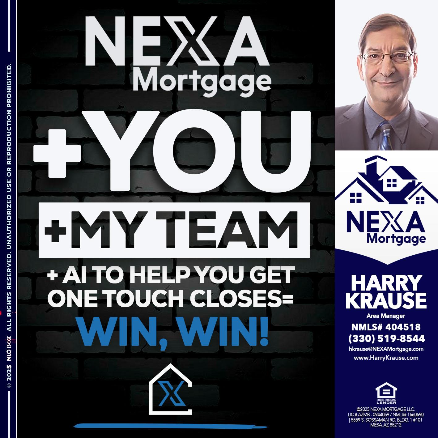 NEXA + YOU + MY TEAM - Harry Krause -Area Manager