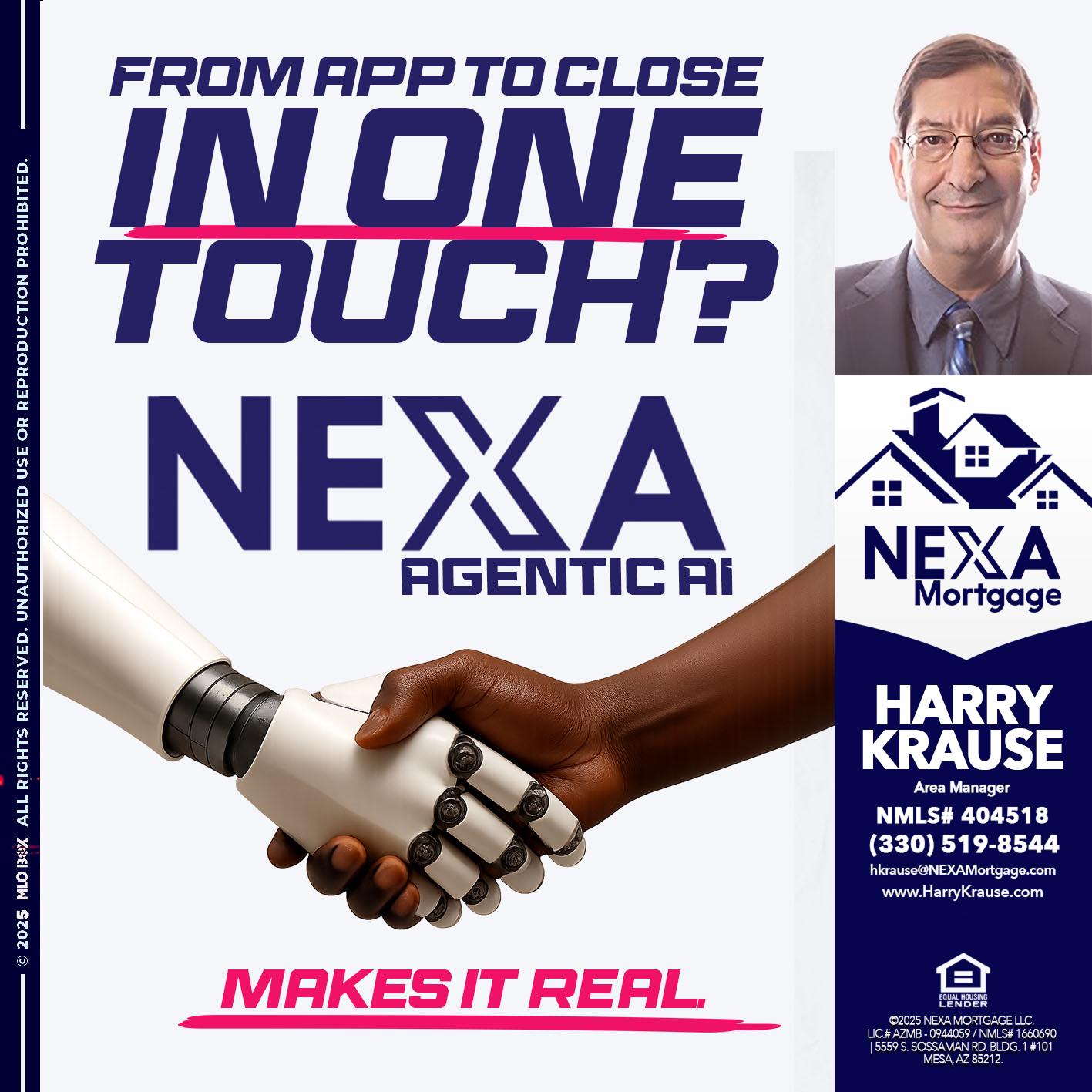 IN ONE TOUCH - Harry Krause -Area Manager