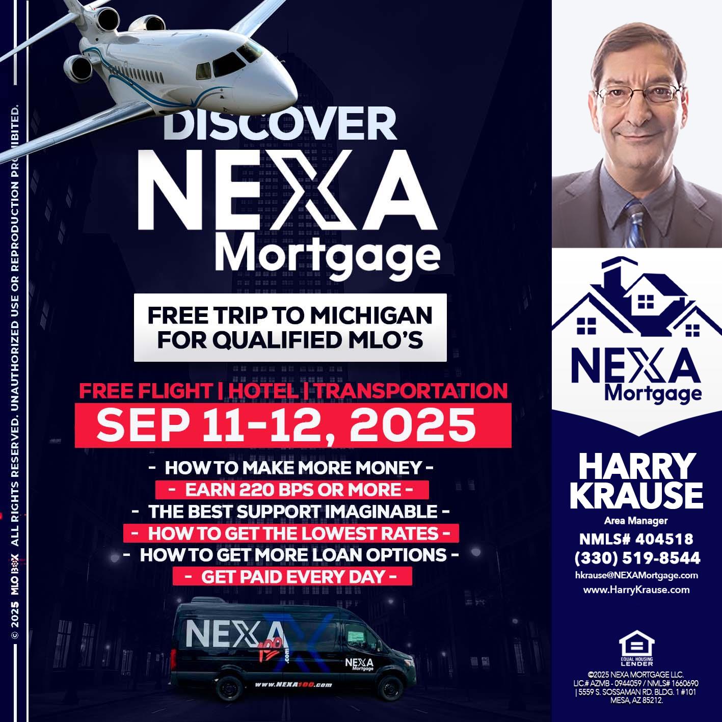 DISCOVER NEXA MORTGAGE - Harry Krause -Area Manager