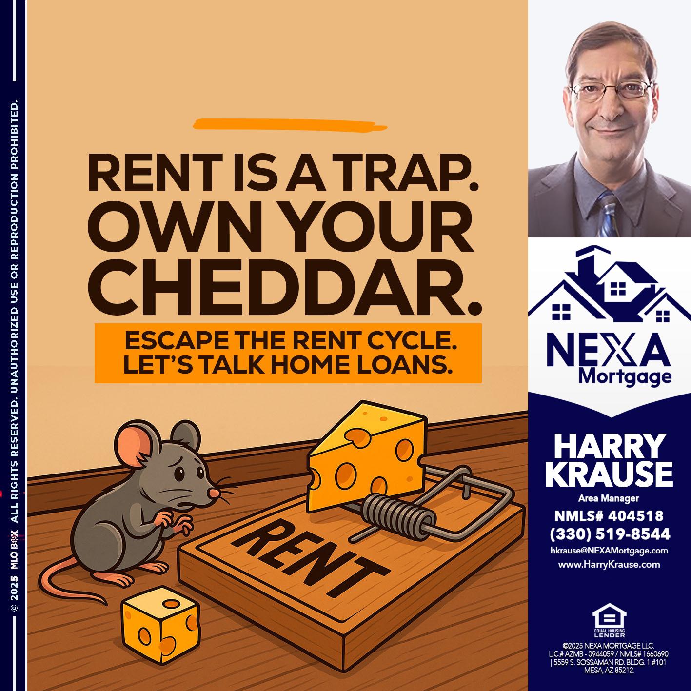 RENT IS TRAP - Harry Krause -Area Manager