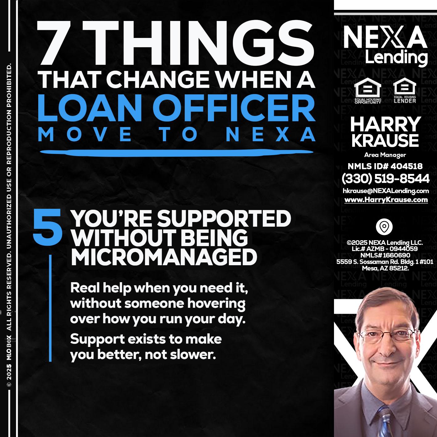 7 THINGS (5) - Harry Krause -Area Manager