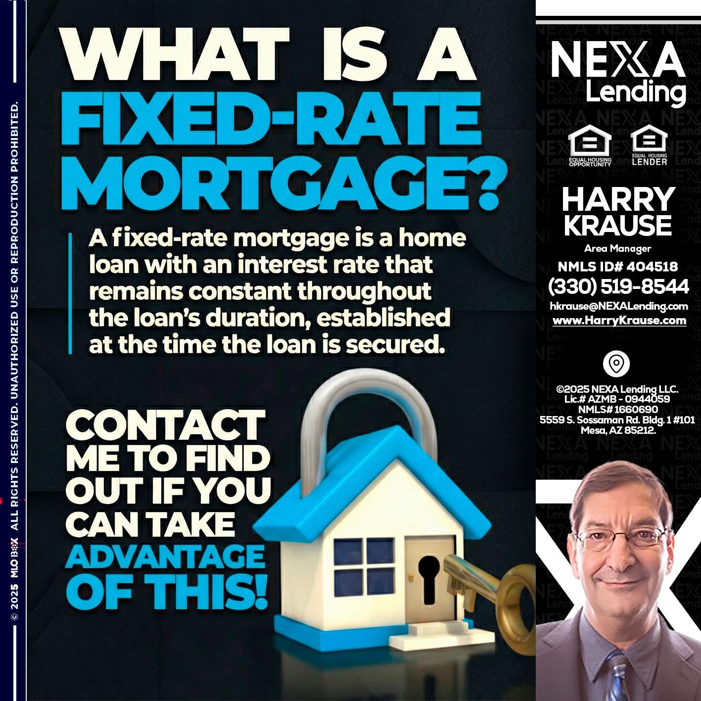 WHAT IS  A FIXED - Harry Krause -Area Manager
