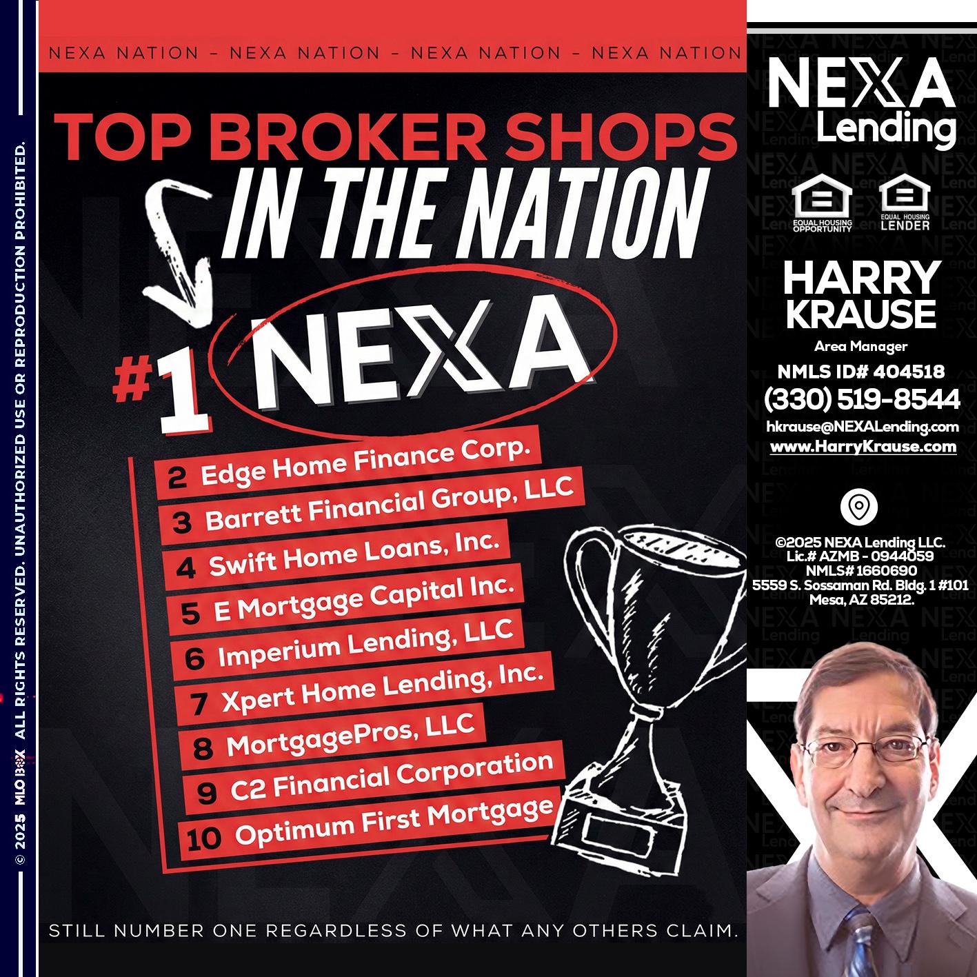 top broker - Harry Krause -Area Manager