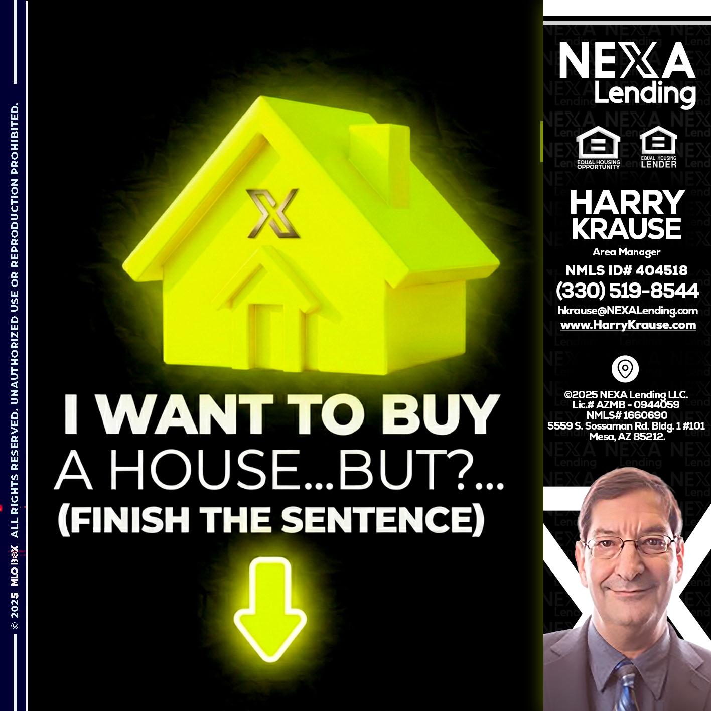i want to buy - Harry Krause -Area Manager