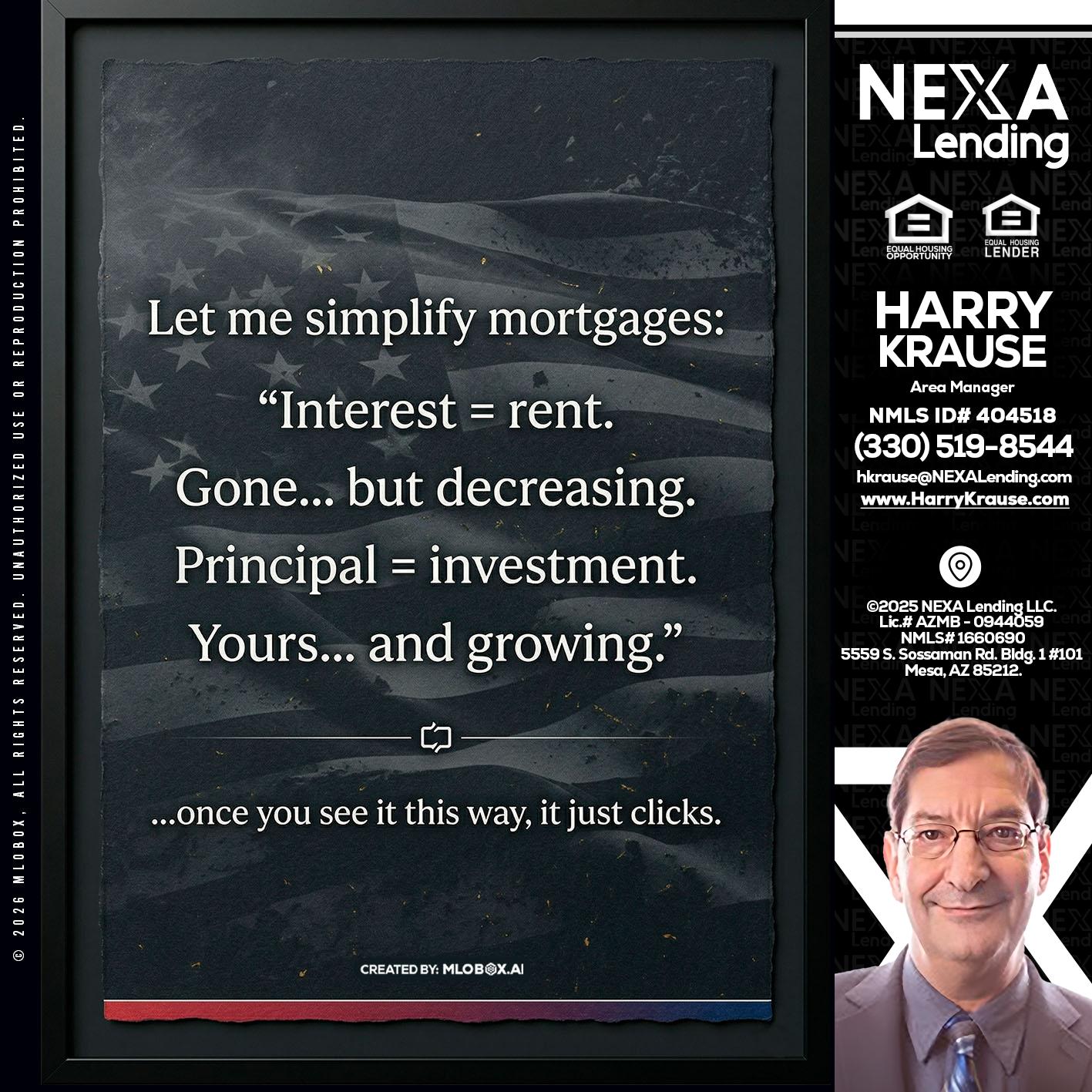 LET ME SIMPLIFY - Harry Krause -Area Manager