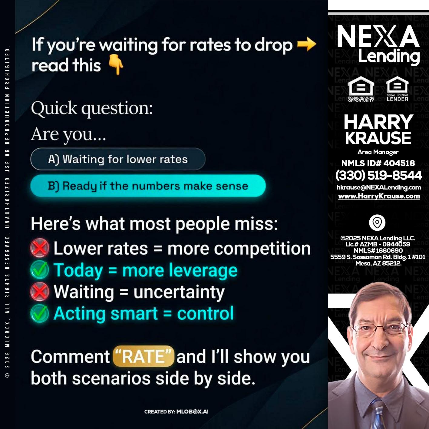 IF YOU ARE - Harry Krause -Area Manager