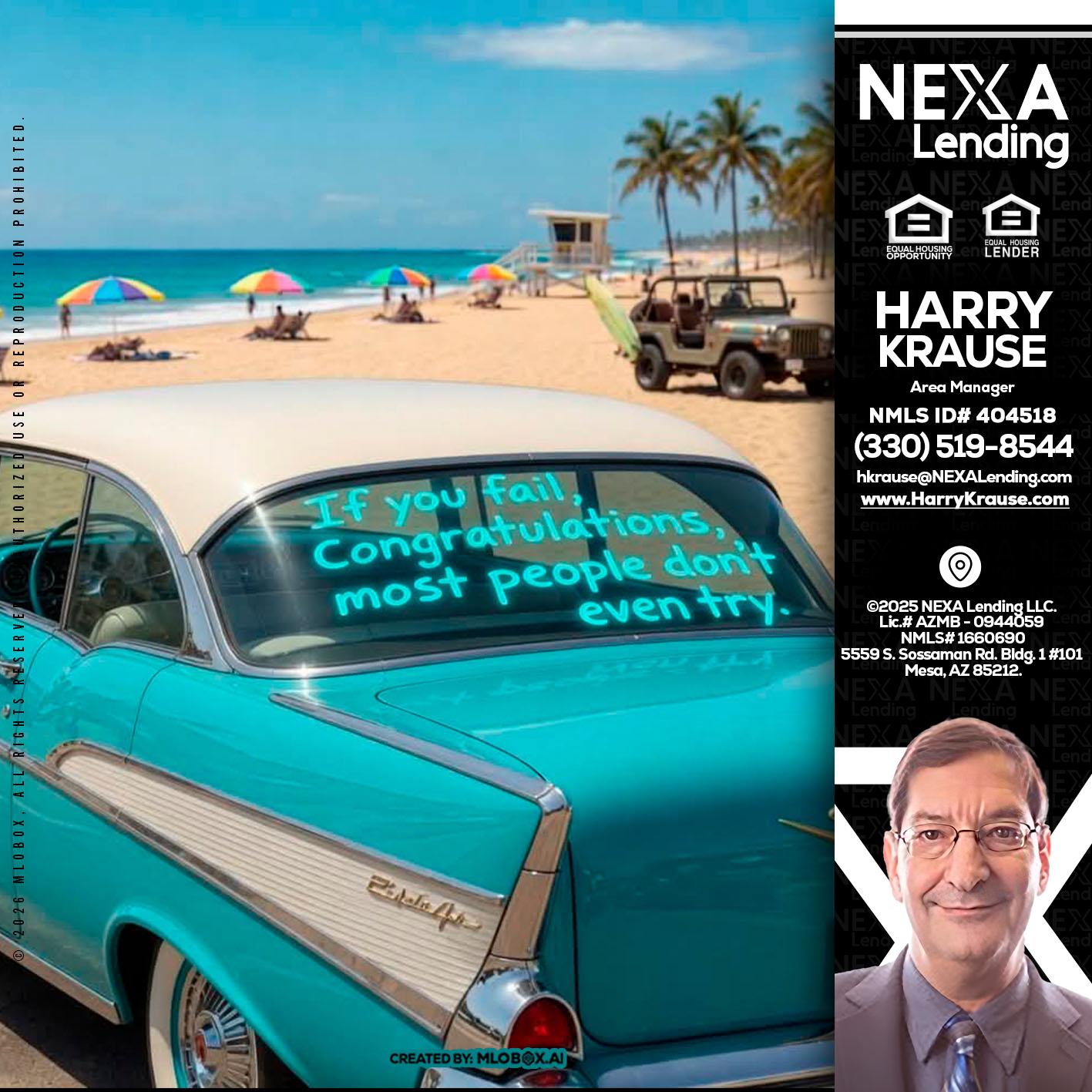 if you - Harry Krause -Area Manager
