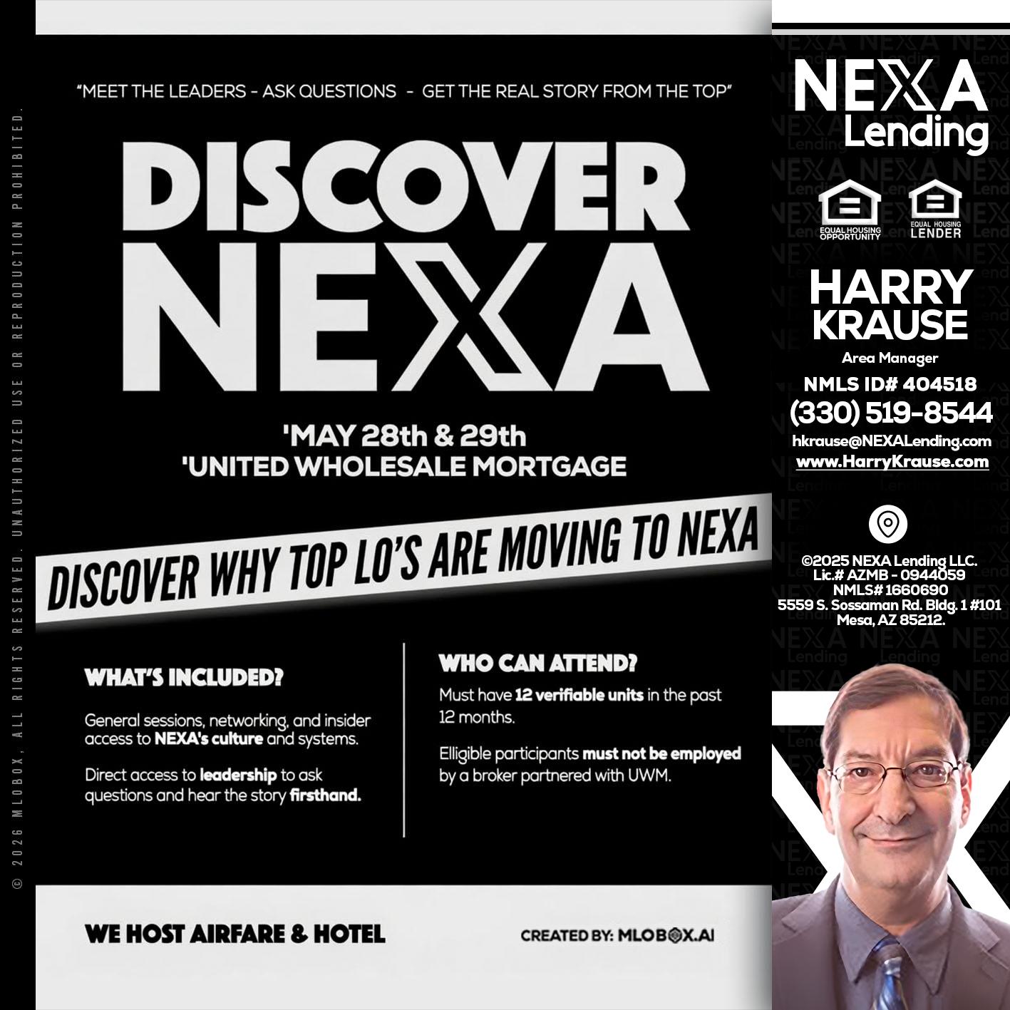DISCOVER NEXA - Harry Krause -Area Manager