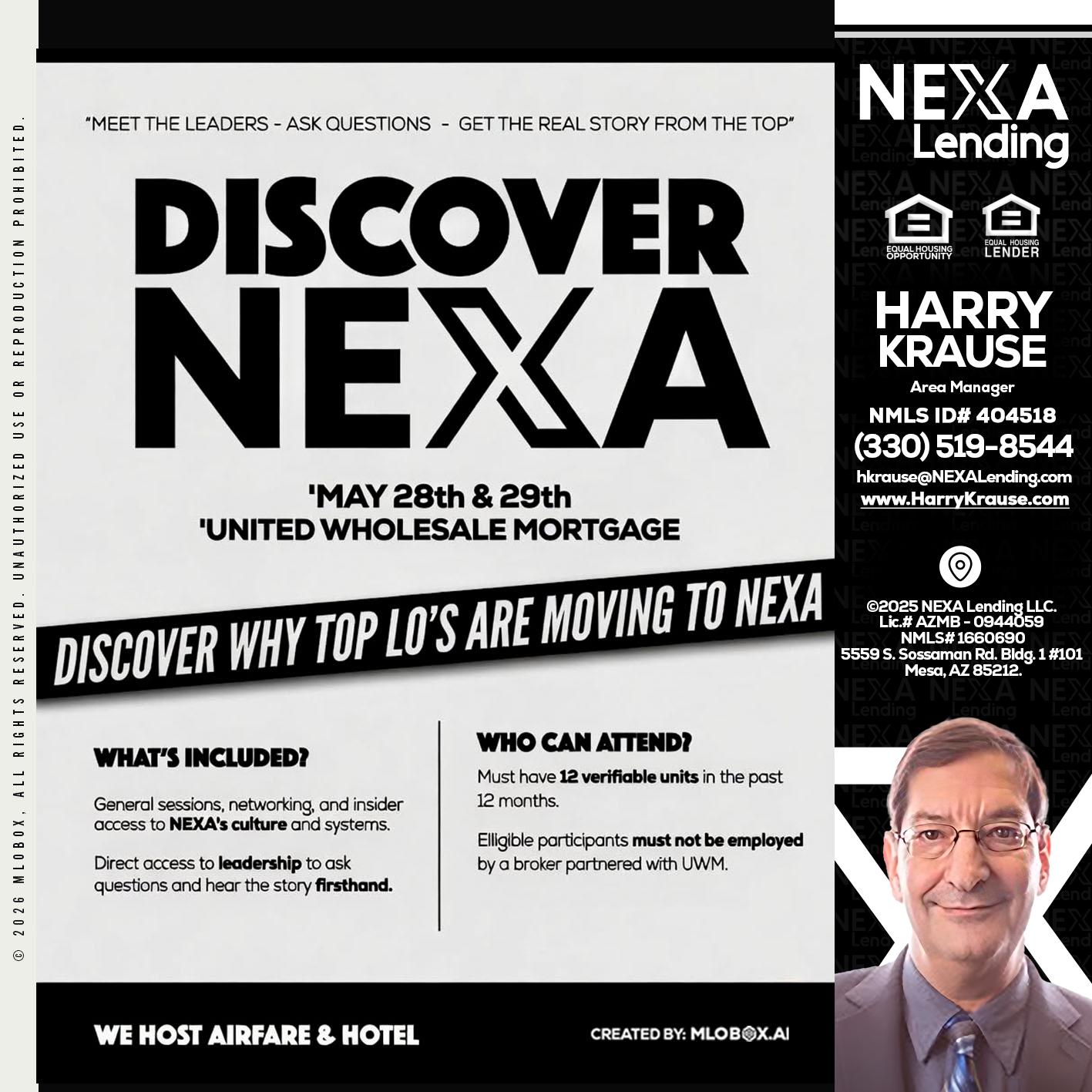 DISCOVER NEXA - Harry Krause -Area Manager