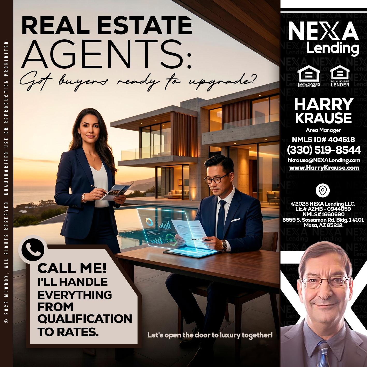 REAL ESTATE AGENTS - Harry Krause -Area Manager