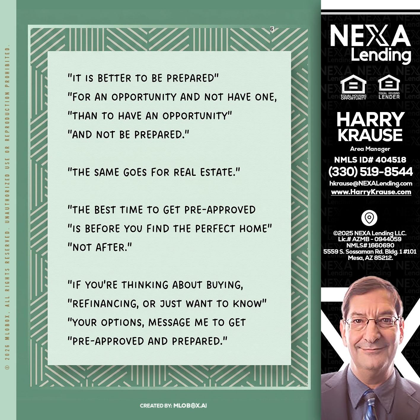 its better - Harry Krause -Area Manager