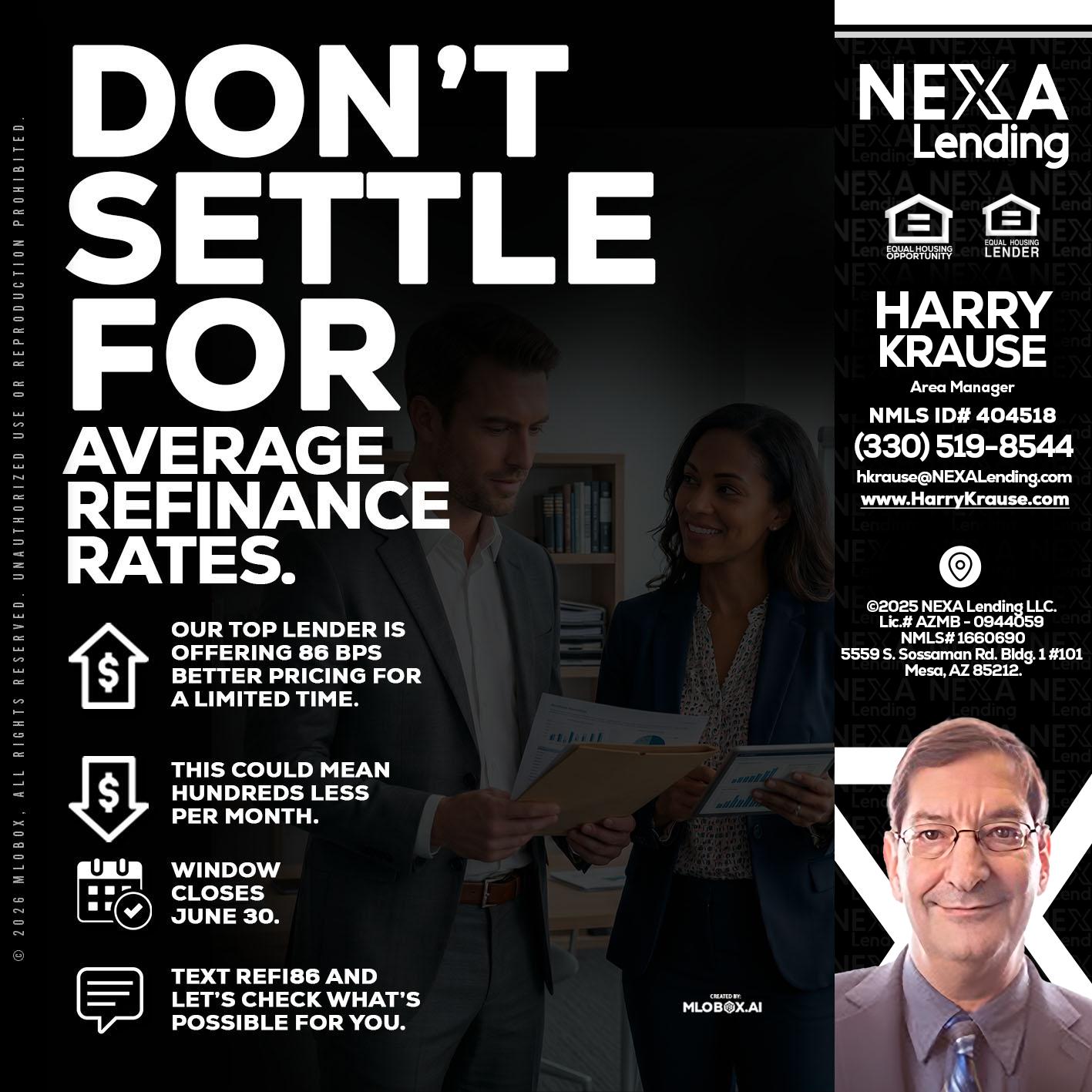 dont settle - Harry Krause -Area Manager