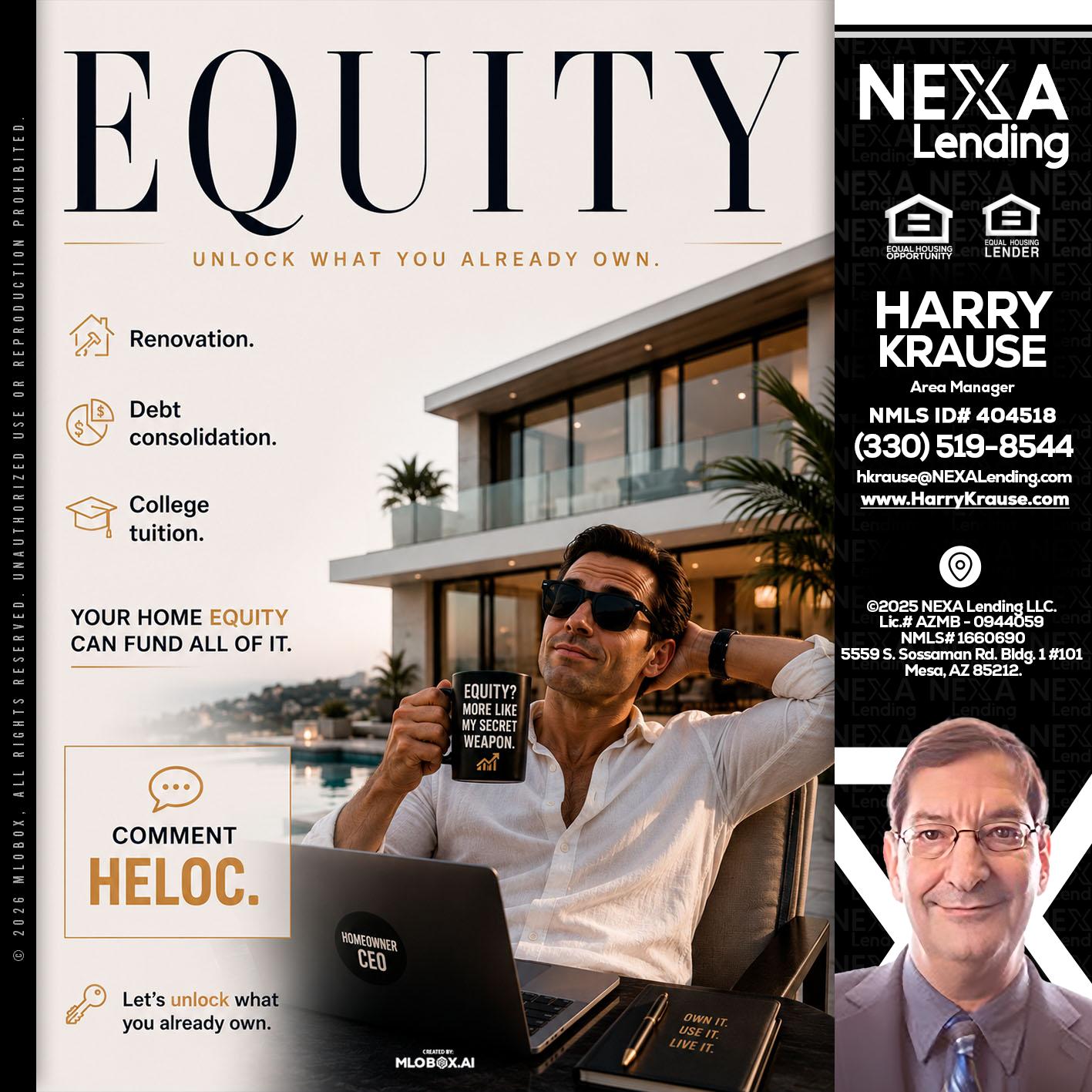 EQUITY - Harry Krause -Area Manager
