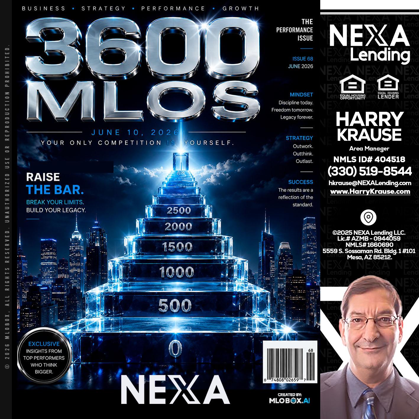 3600 MLOs - Harry Krause -Area Manager