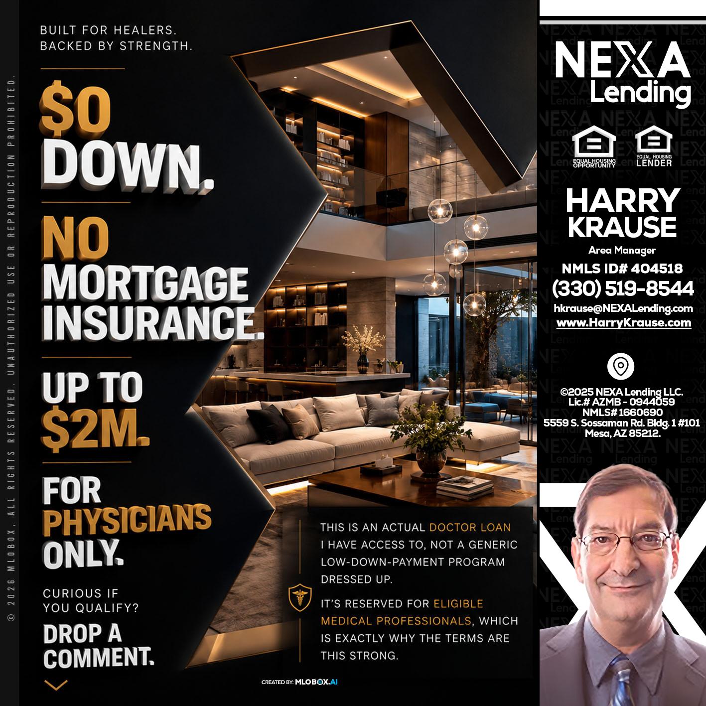 $0 DOWN - Harry Krause -Area Manager