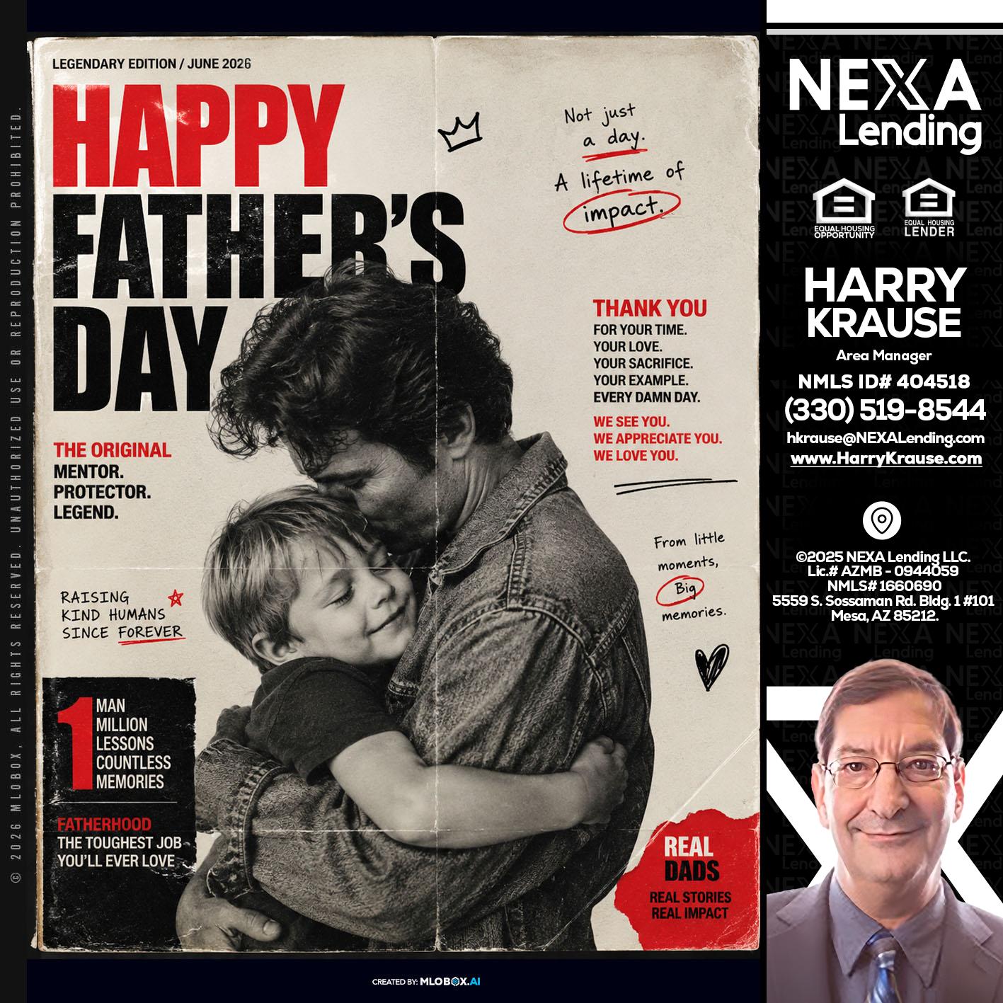 HAPPY FATHERS DAY - Harry Krause -Area Manager