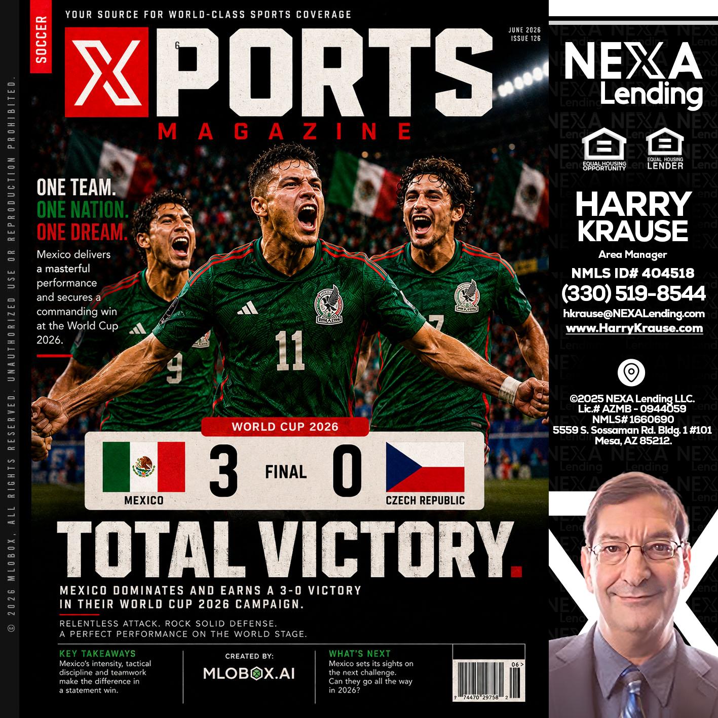 World Cup 2026 MEX 1-0 CZECH - Harry Krause -Area Manager