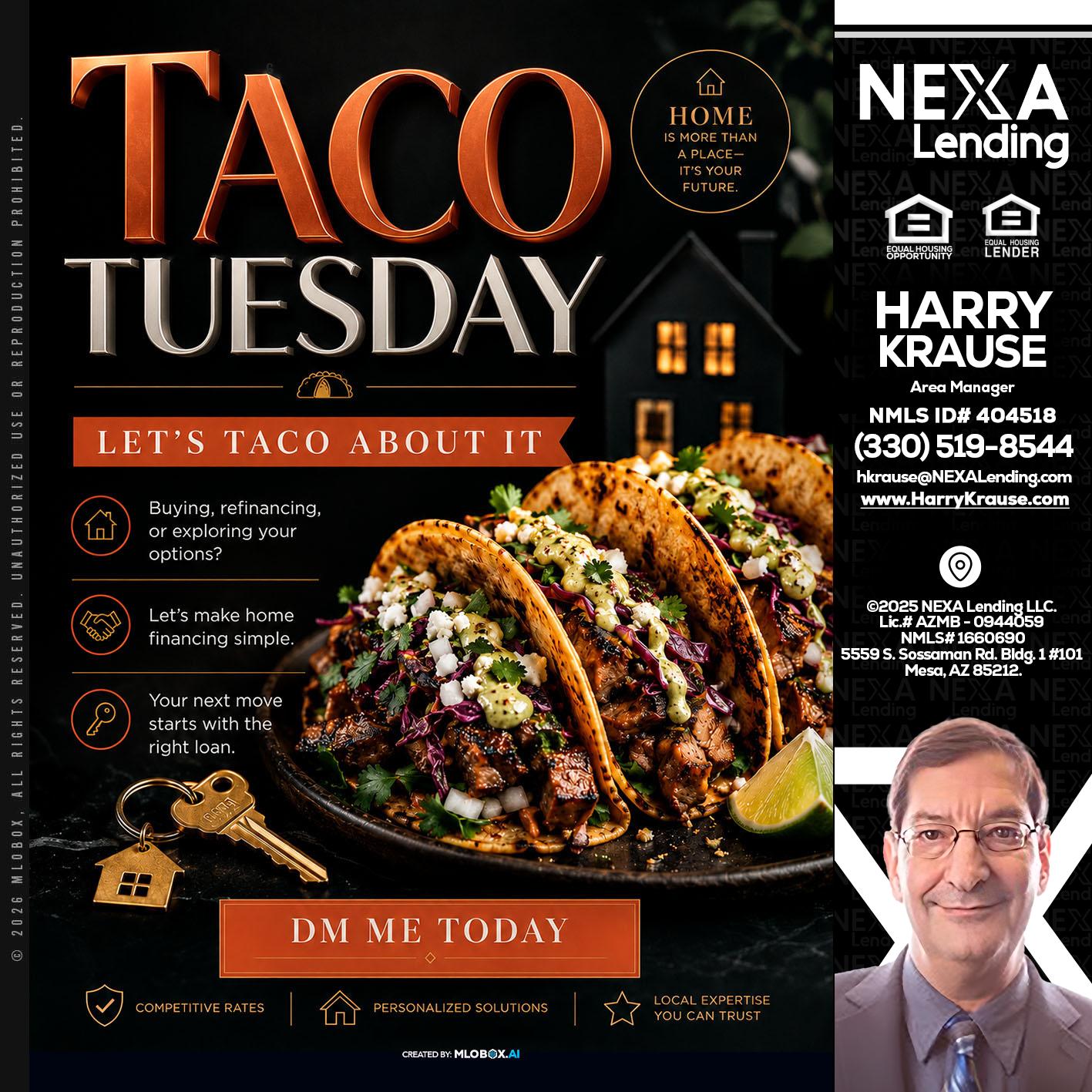 TACO TUESDAY - Harry Krause -Area Manager
