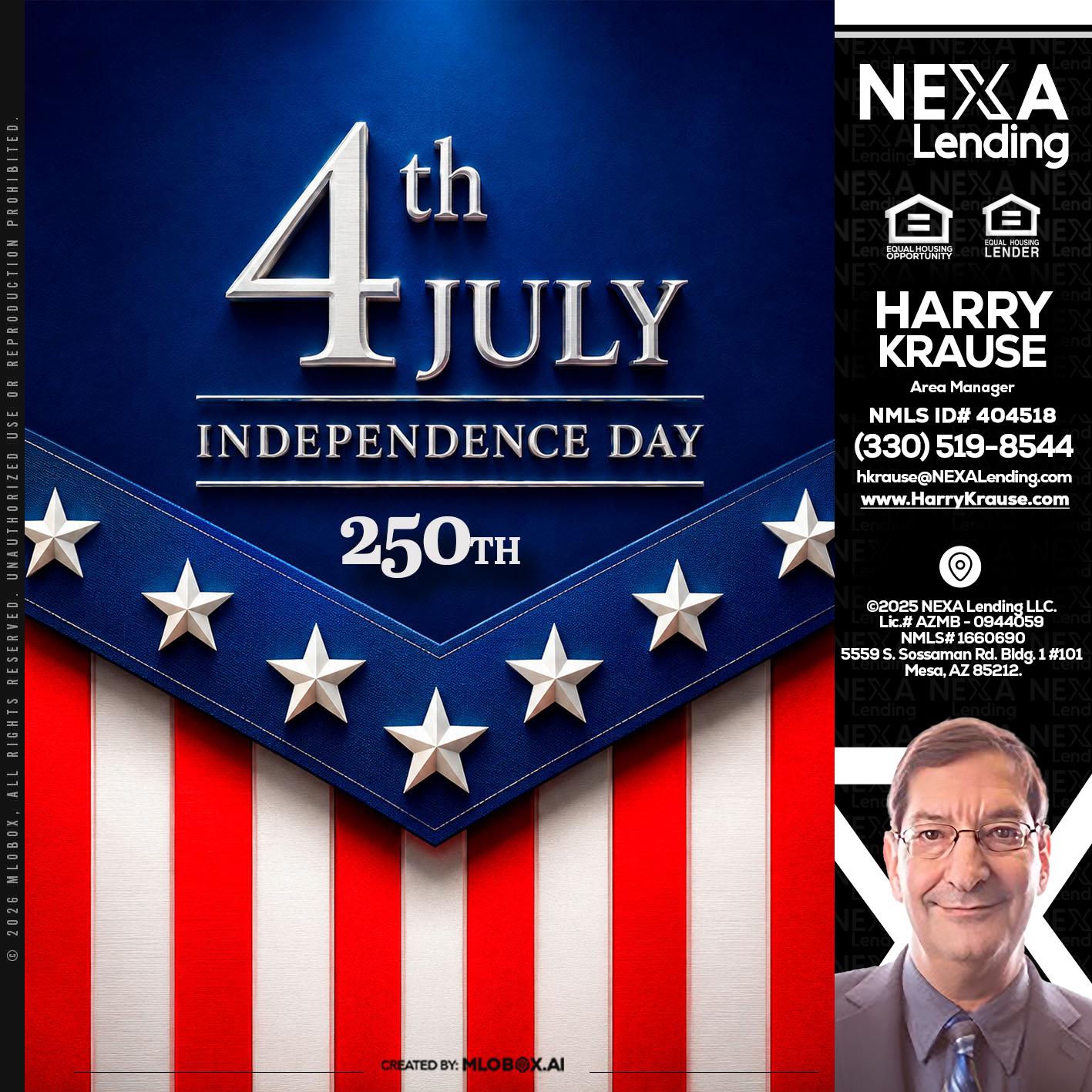 4th of july - Harry Krause -Area Manager