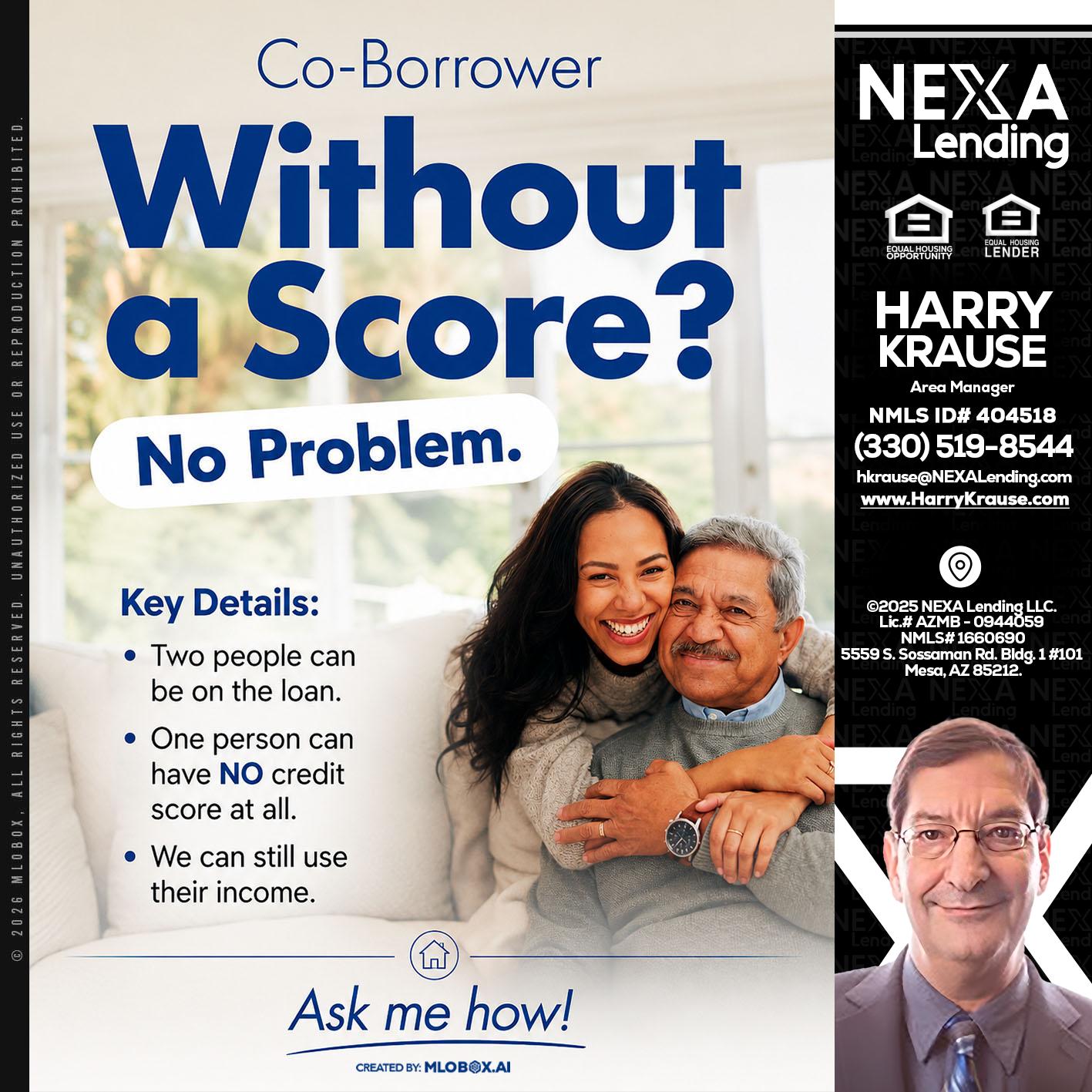 WITHOUT SCORE? - Harry Krause -Area Manager